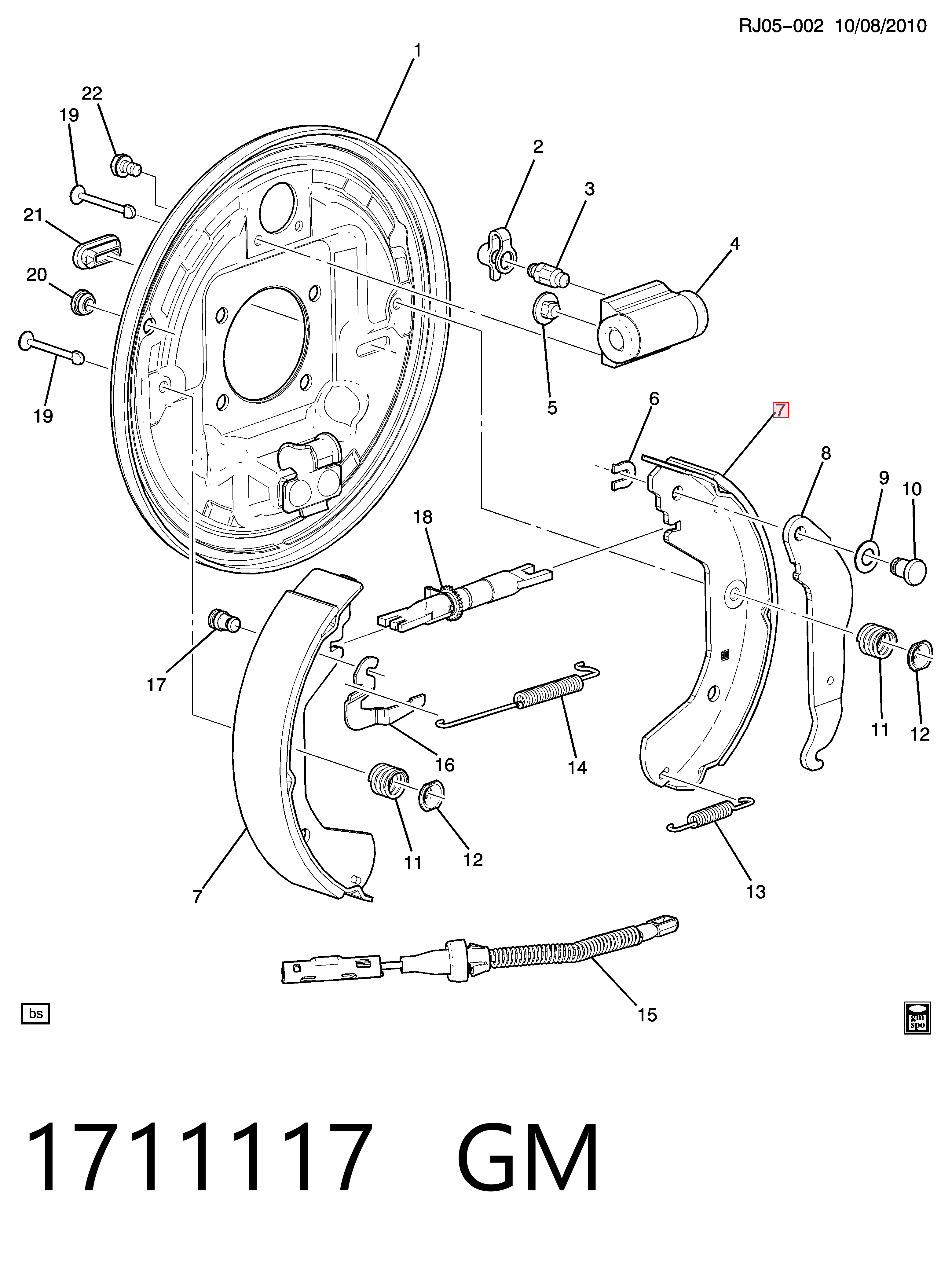 Купити 986487924 Bosch Колодки гальмові задні, барабанні