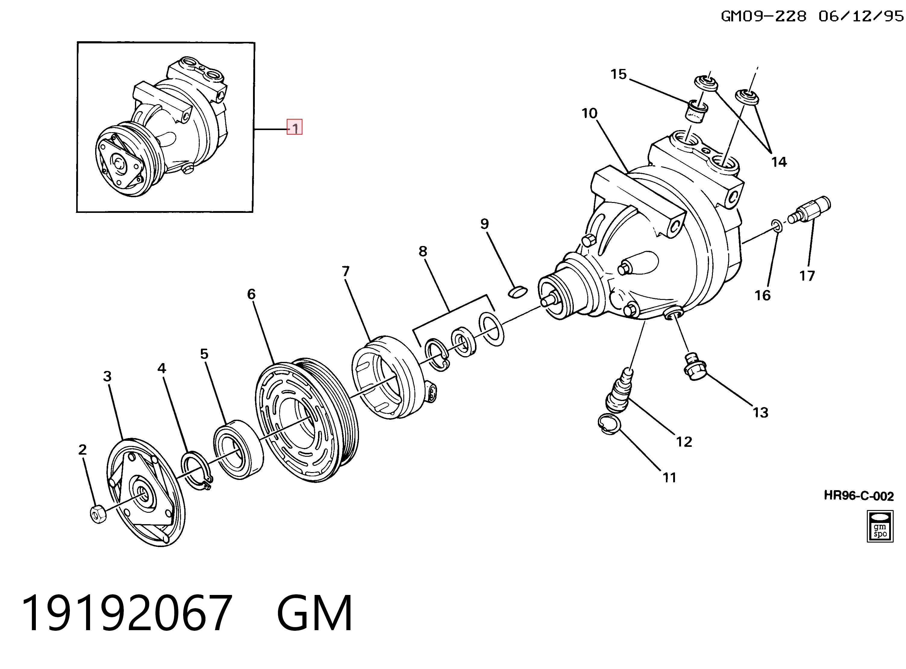 Компресор кондиціонера Pontiac Trans Sport APV