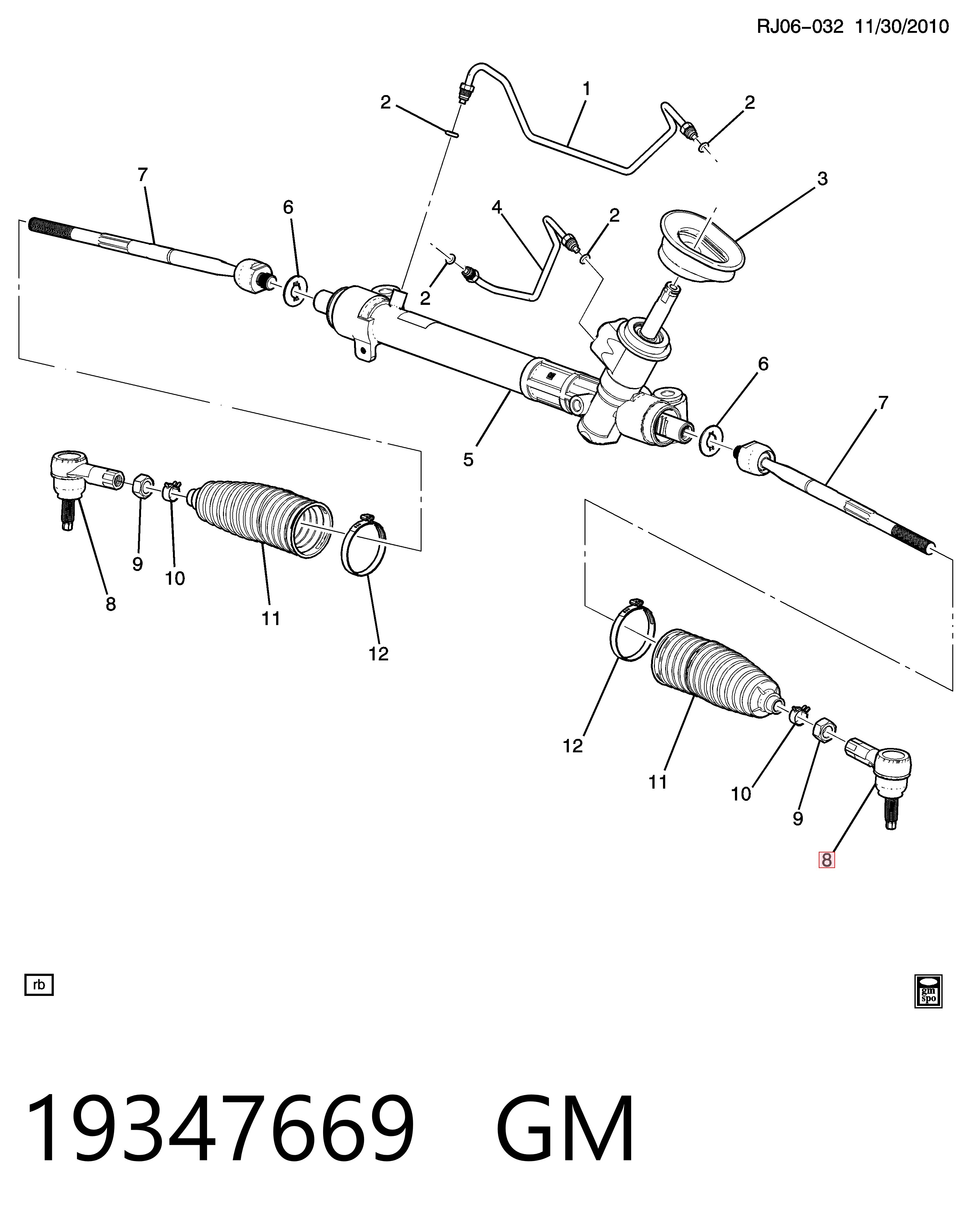 Наконечник рульовий Magneti Marelli SSP0341 ціна, від 11.59 USD