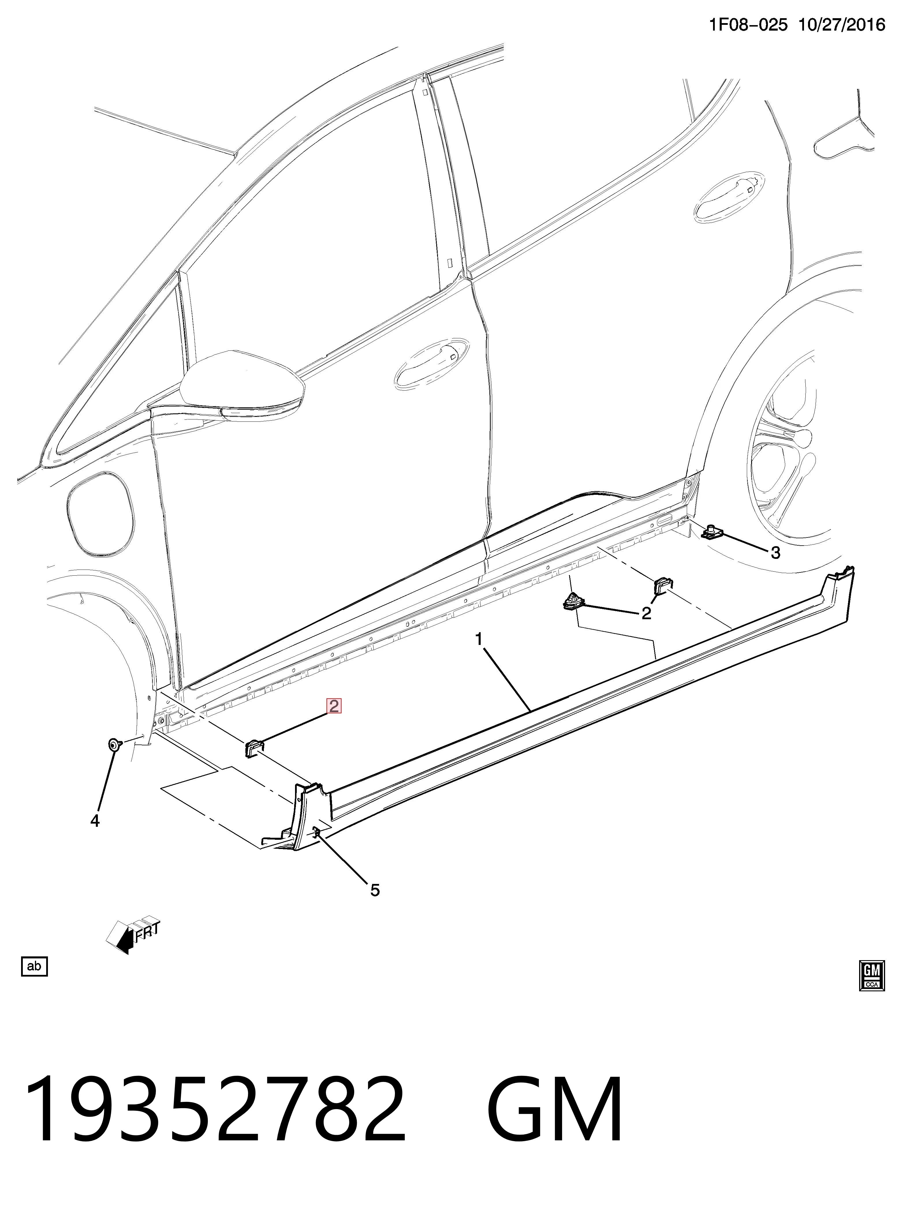 Купити 19352782 Peugeot/Citroen Кліпса (пістон) кріплення молдинга двері