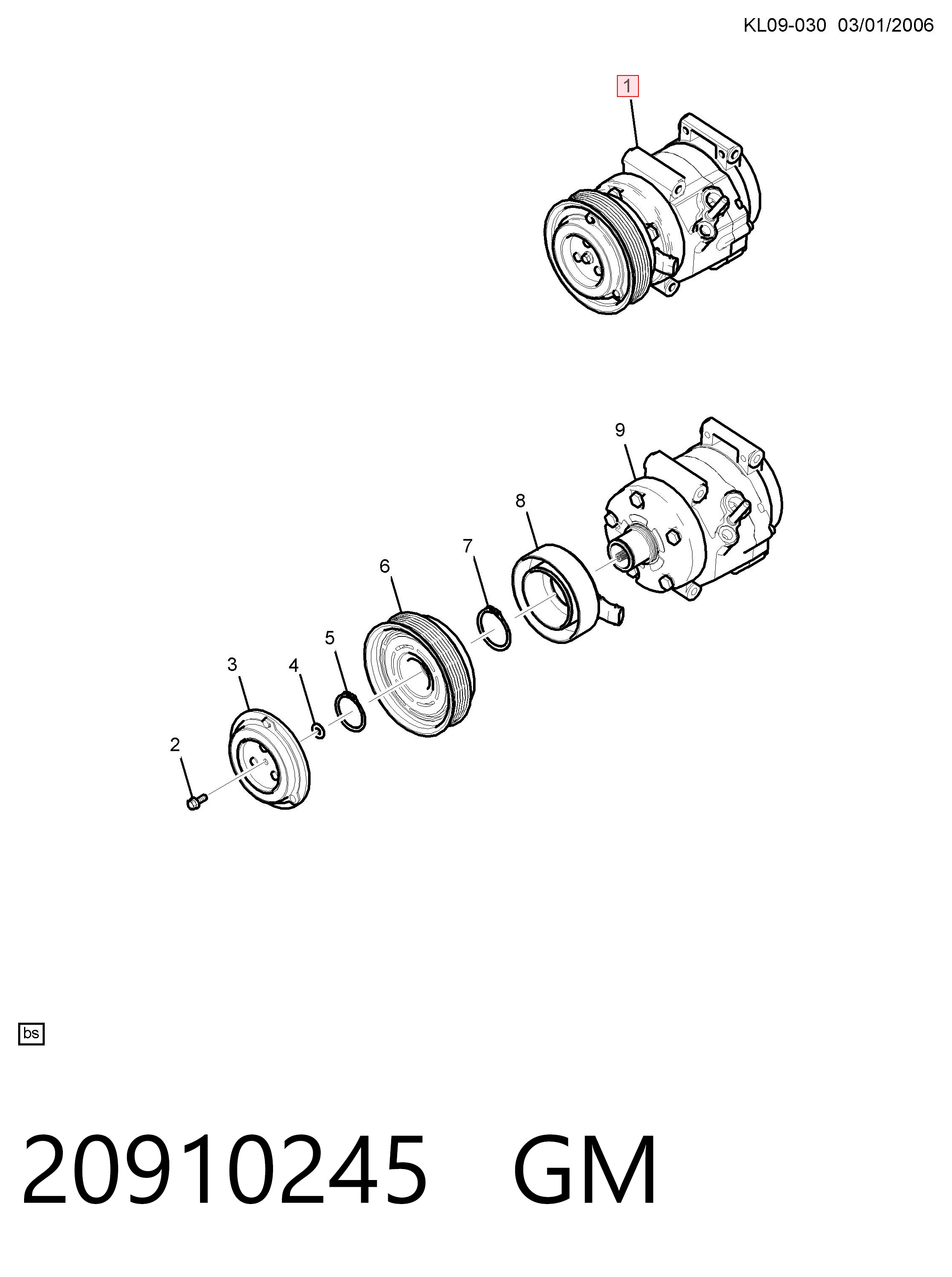 Компресор кондиціонера 4813543 Renault (RVI)