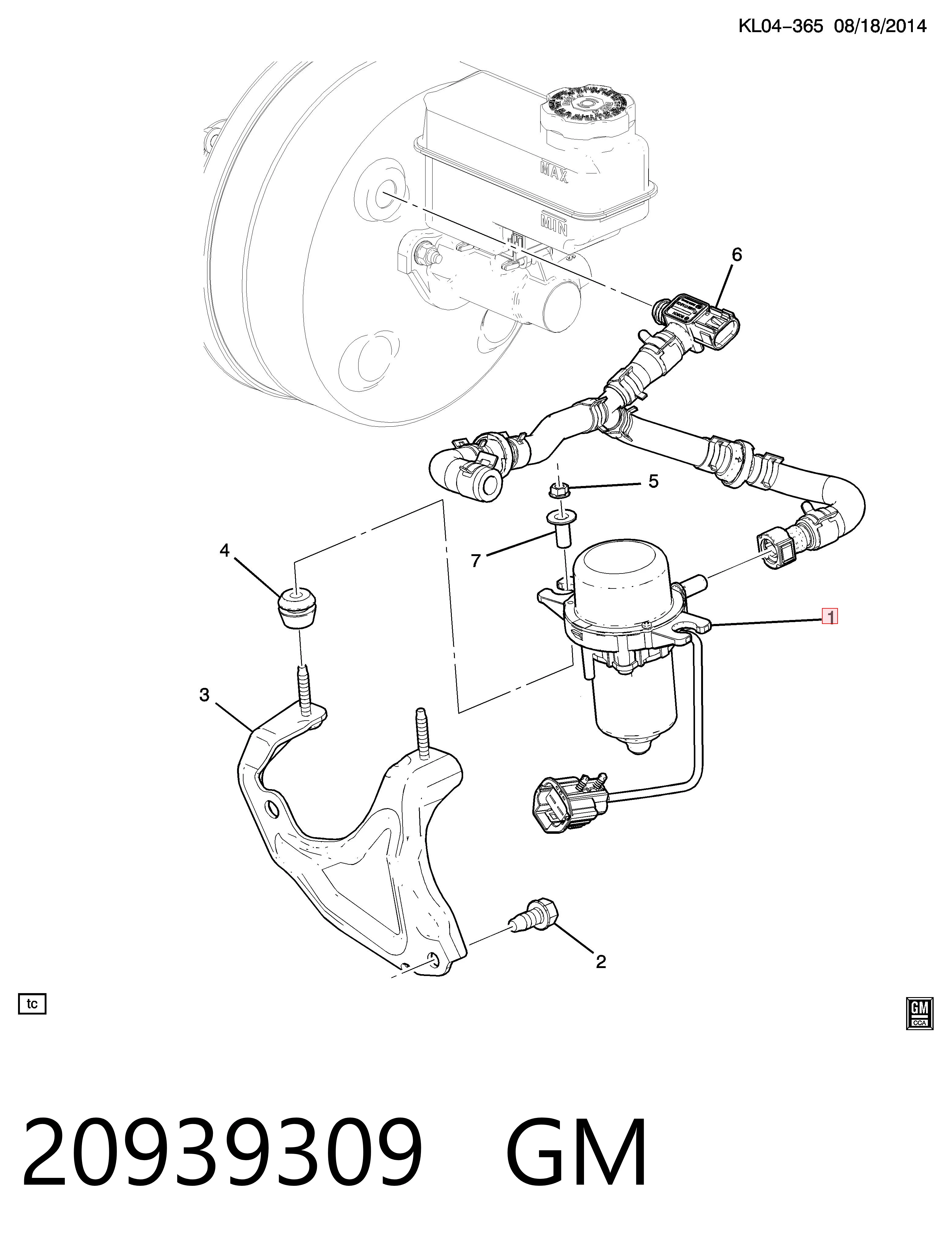 20939309 General Motors Насос вакуумний