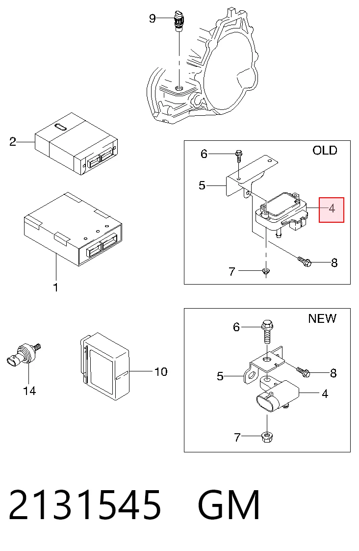 2131545 General Motors Датчик наддува