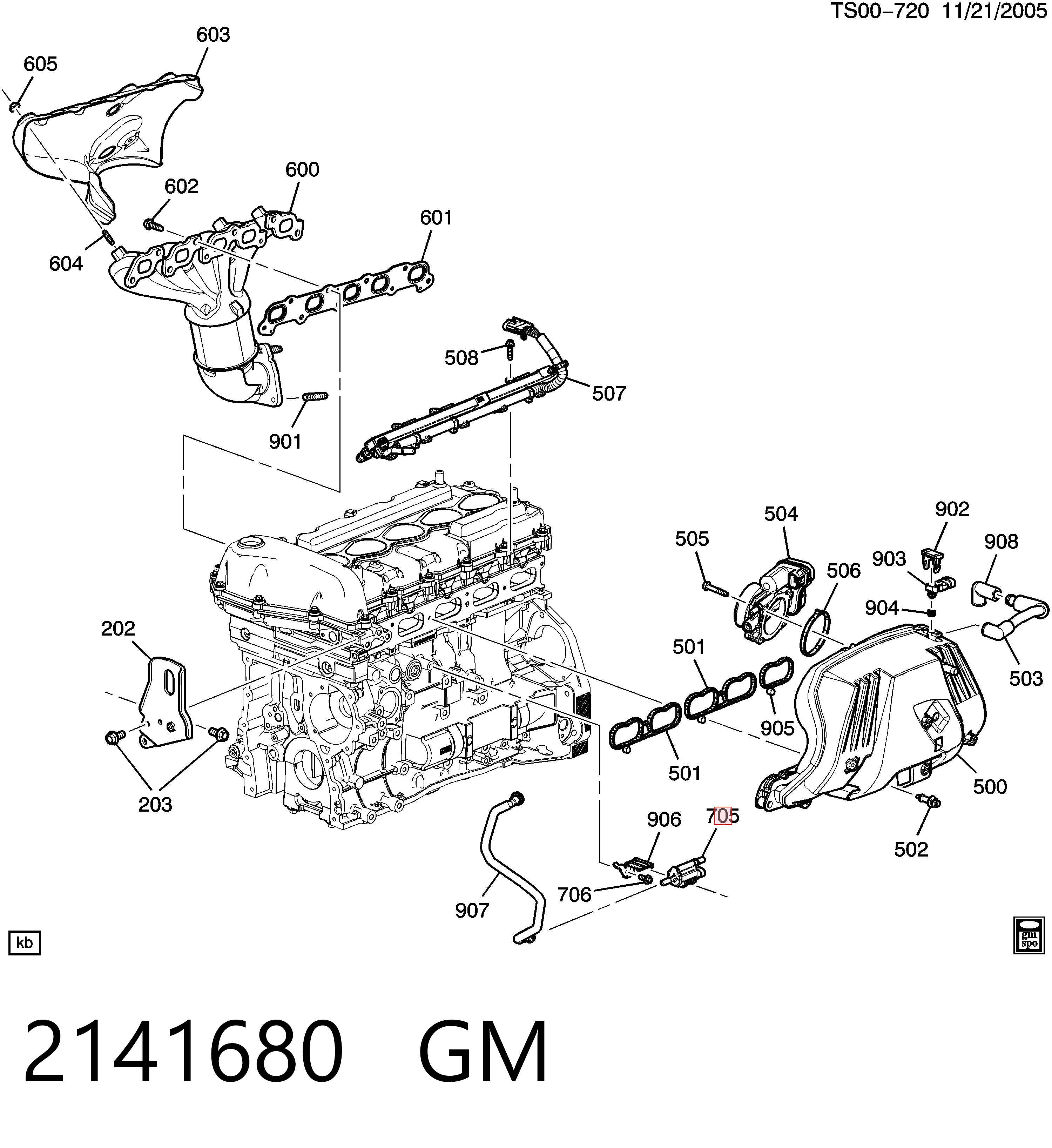 2141680 General Motors Клапан вентиляції газів паливного бака