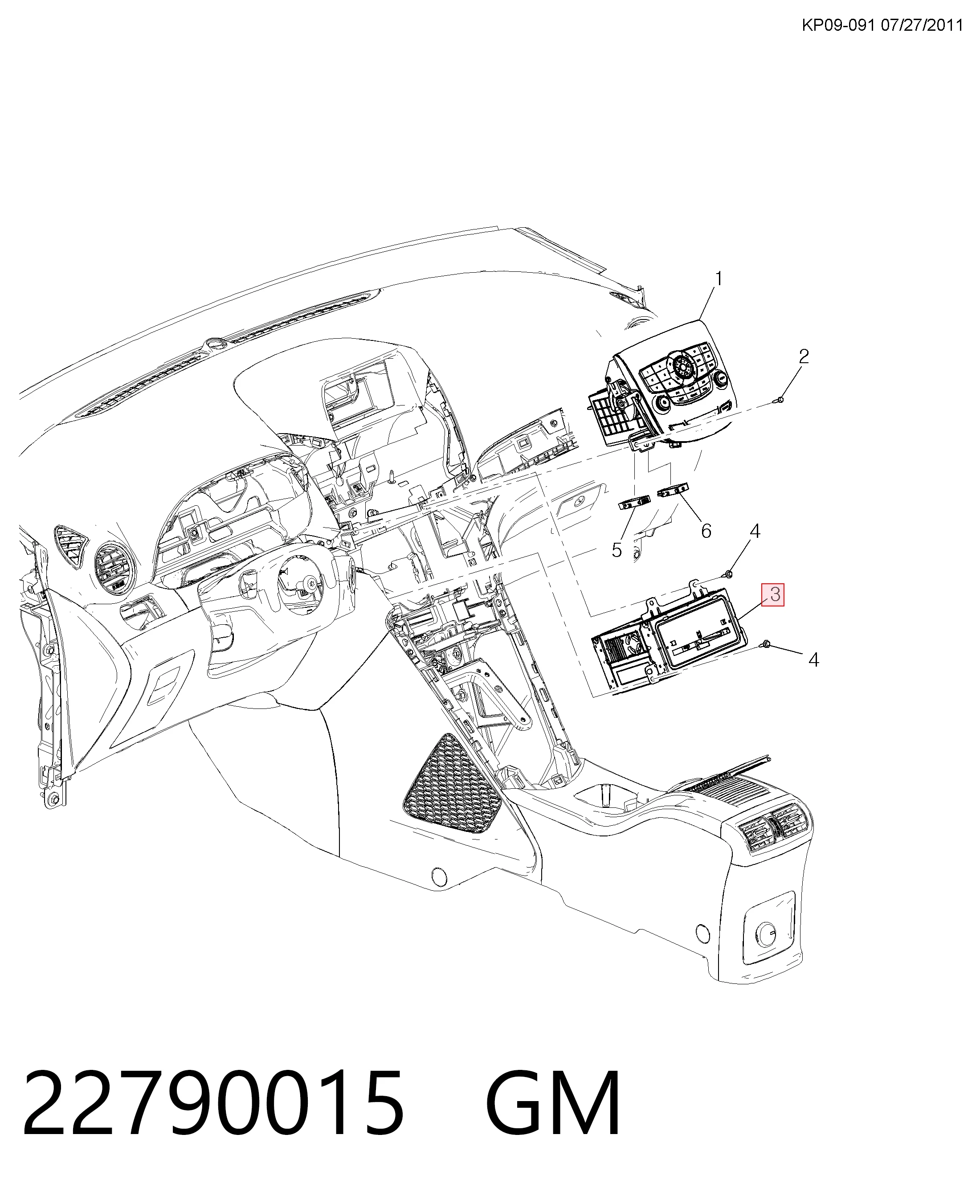 Купити 22790015 Opel Магнітола