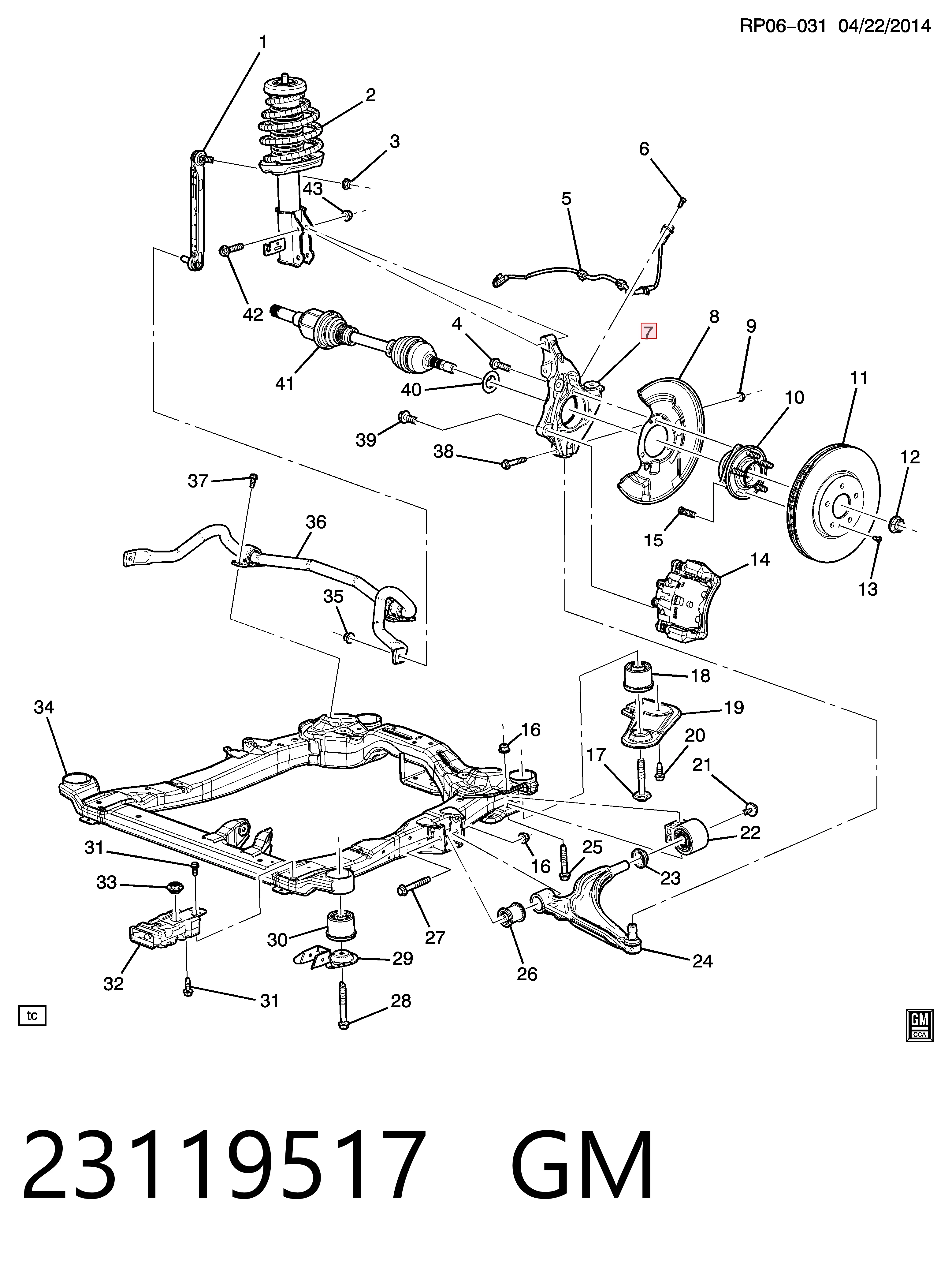 Купити 308068 Opel Цапфа поворотного кулака
