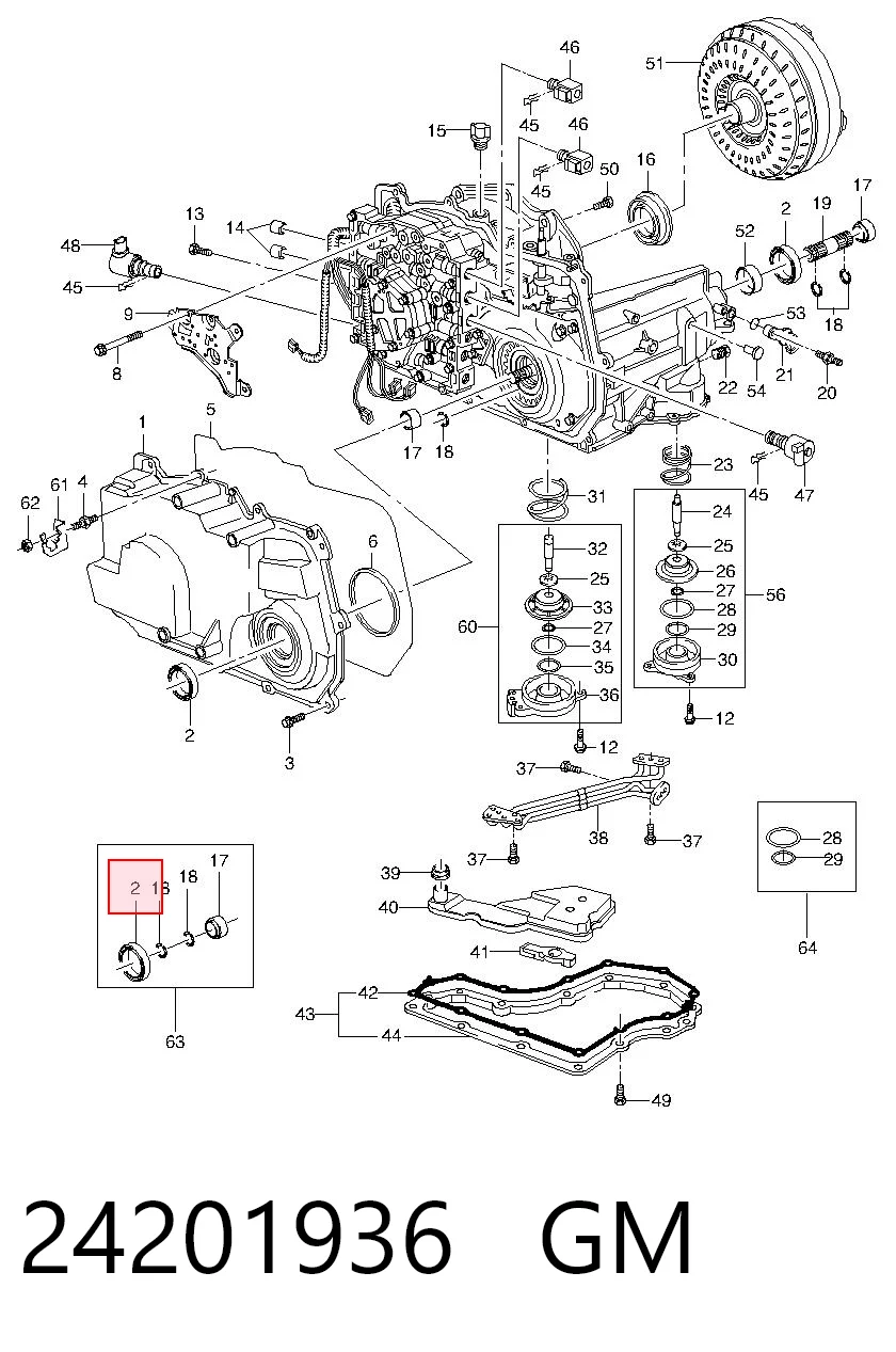 Сальник АКПП/КПП, вихідного/вторинного валу Opel 24201936 ціна, від 2.36 USD