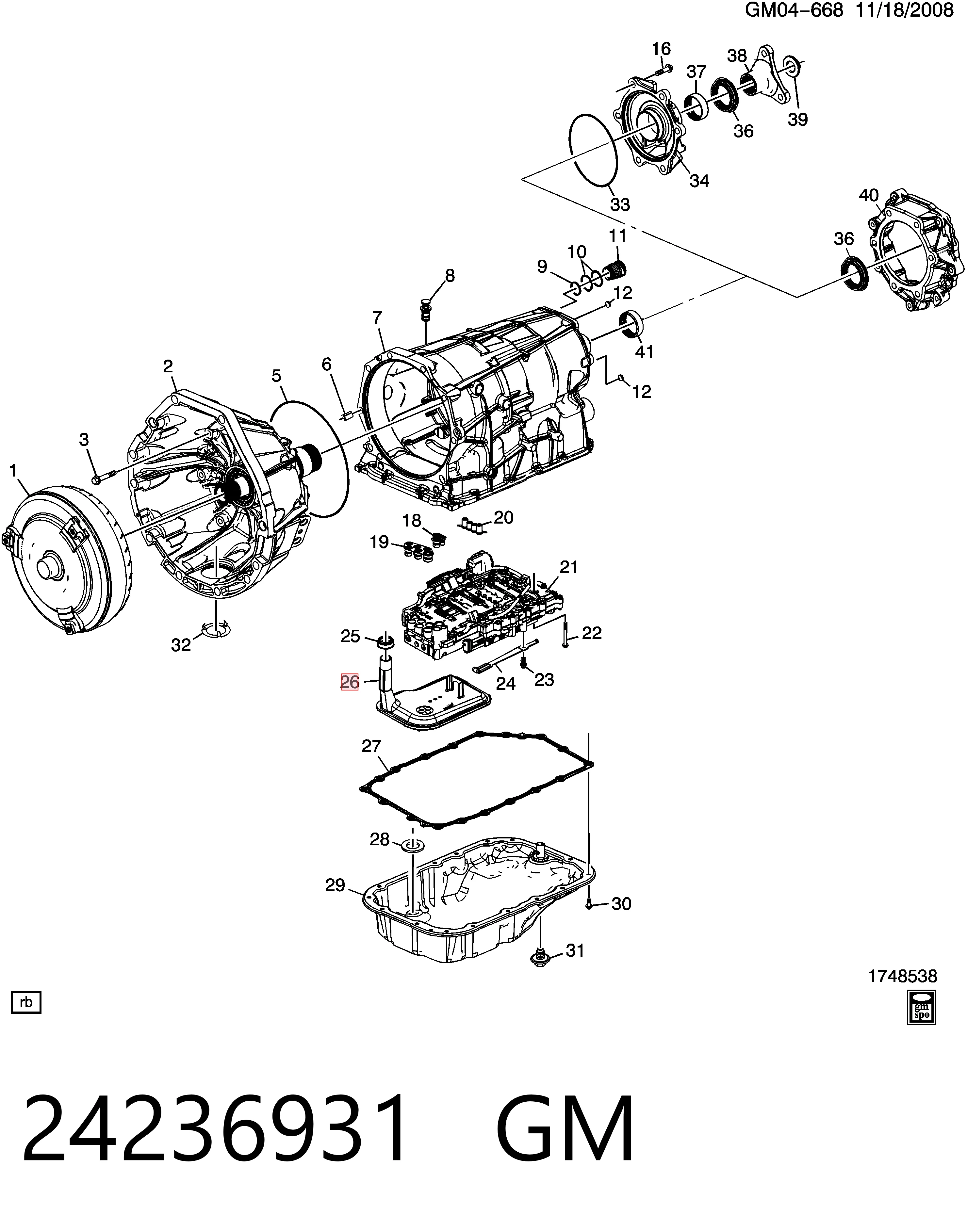 24236931 General Motors Масло в коробку автомат