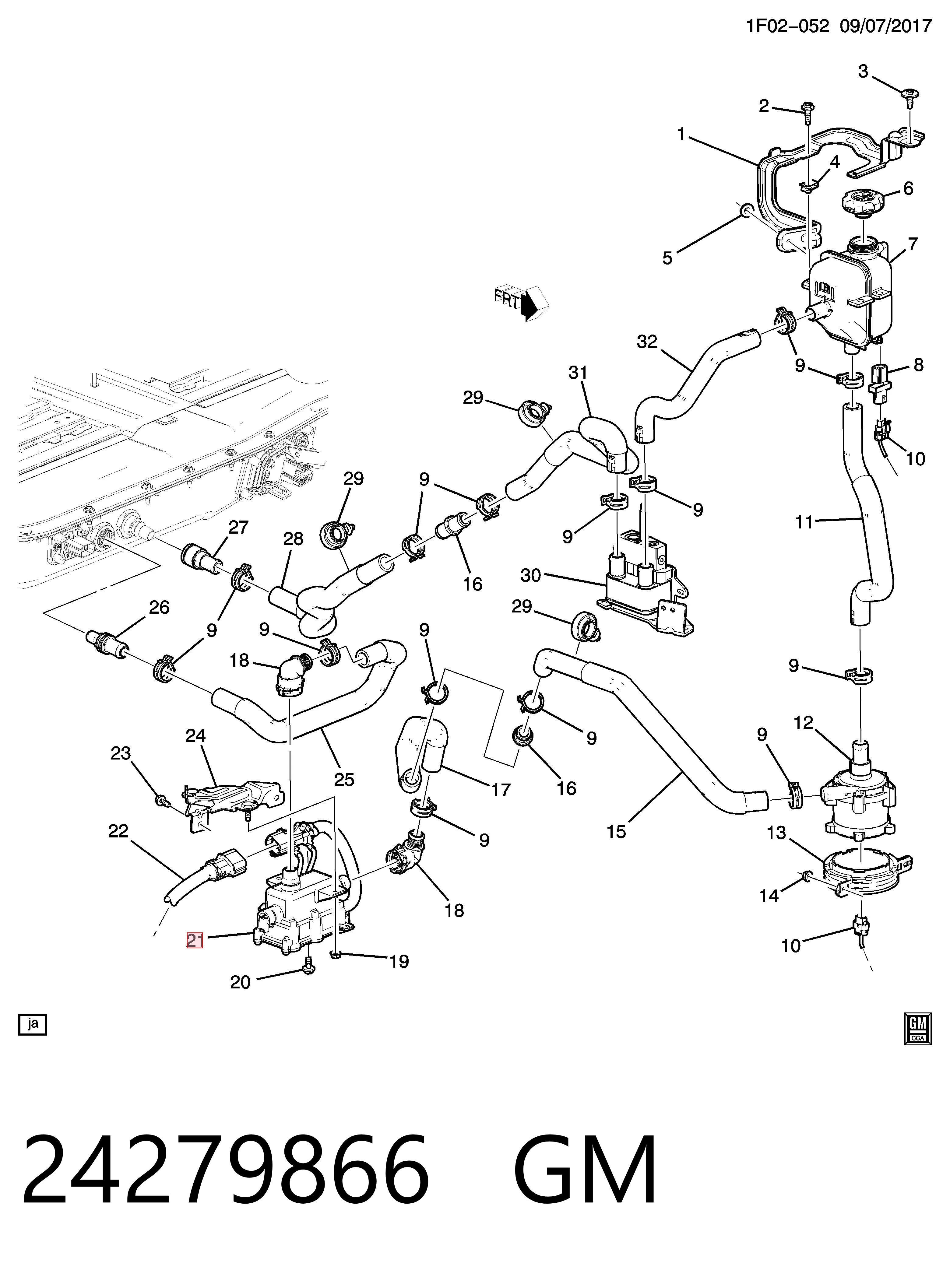 24295887 Peugeot/Citroen Електропідігрівач охолоджуючої рідини