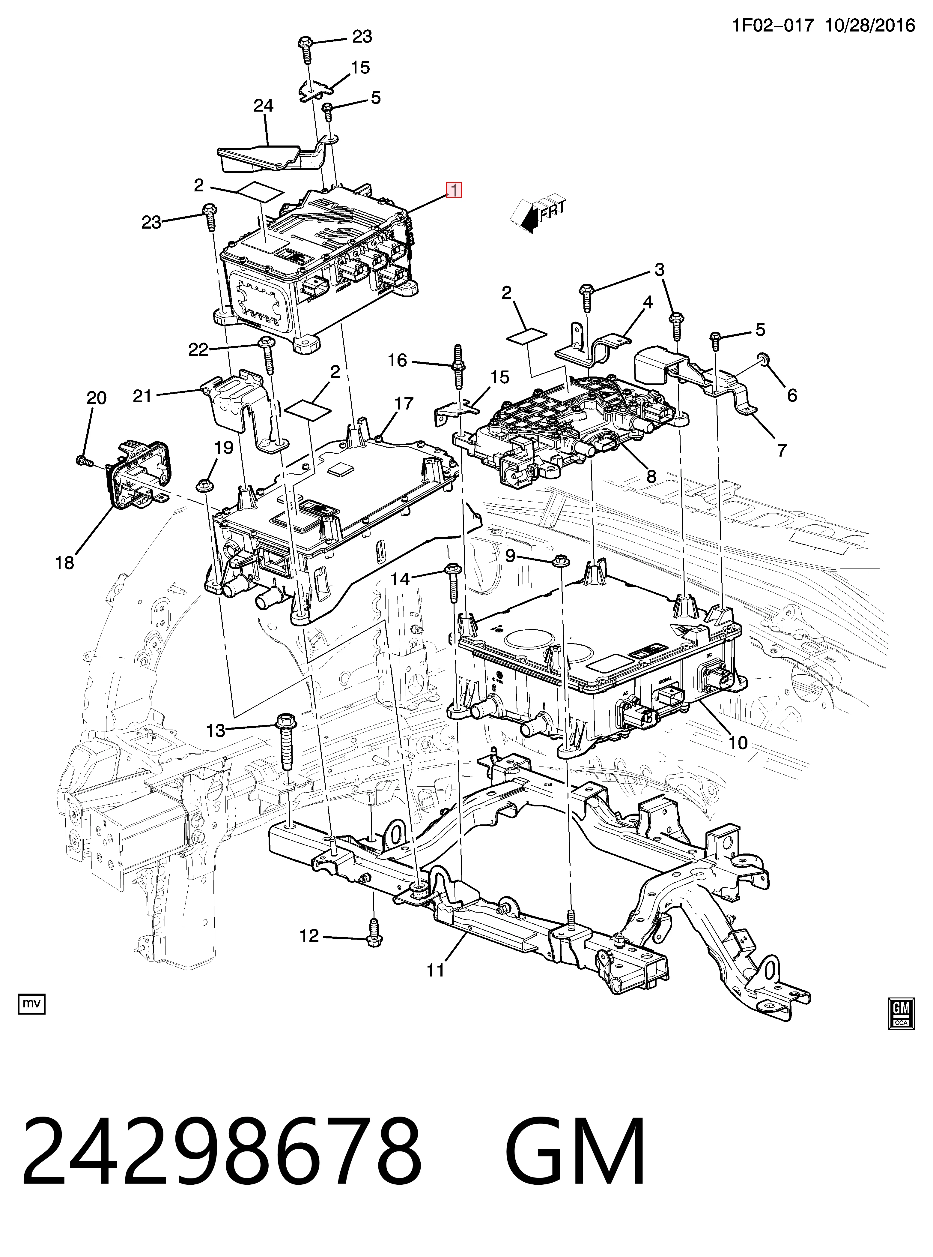 Купити 24046028 Peugeot/Citroen Модуль управління (ЕБУ) заряду основної батареї