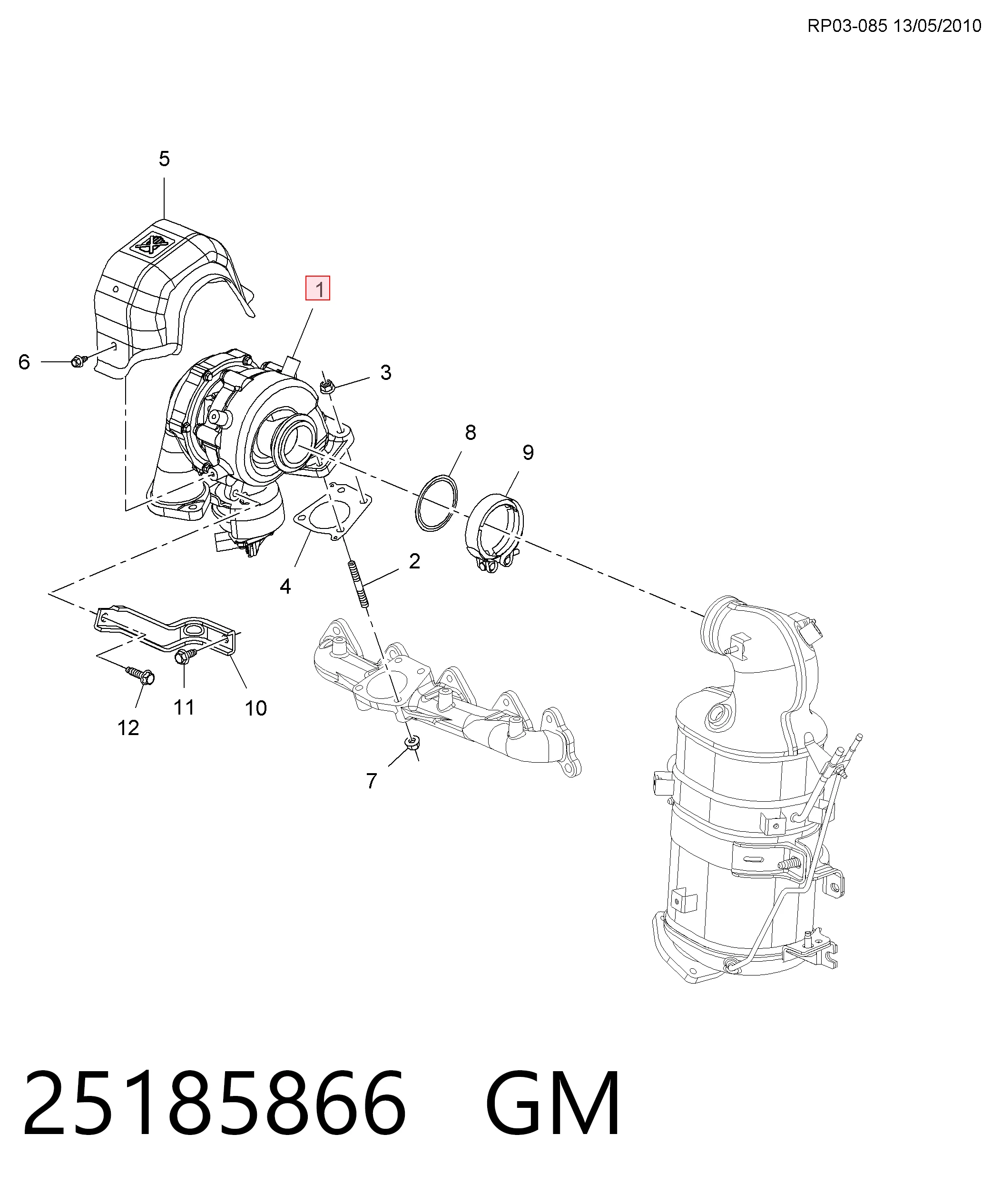 Турбіна Opel 25187703 ціна, від 375.32 USD