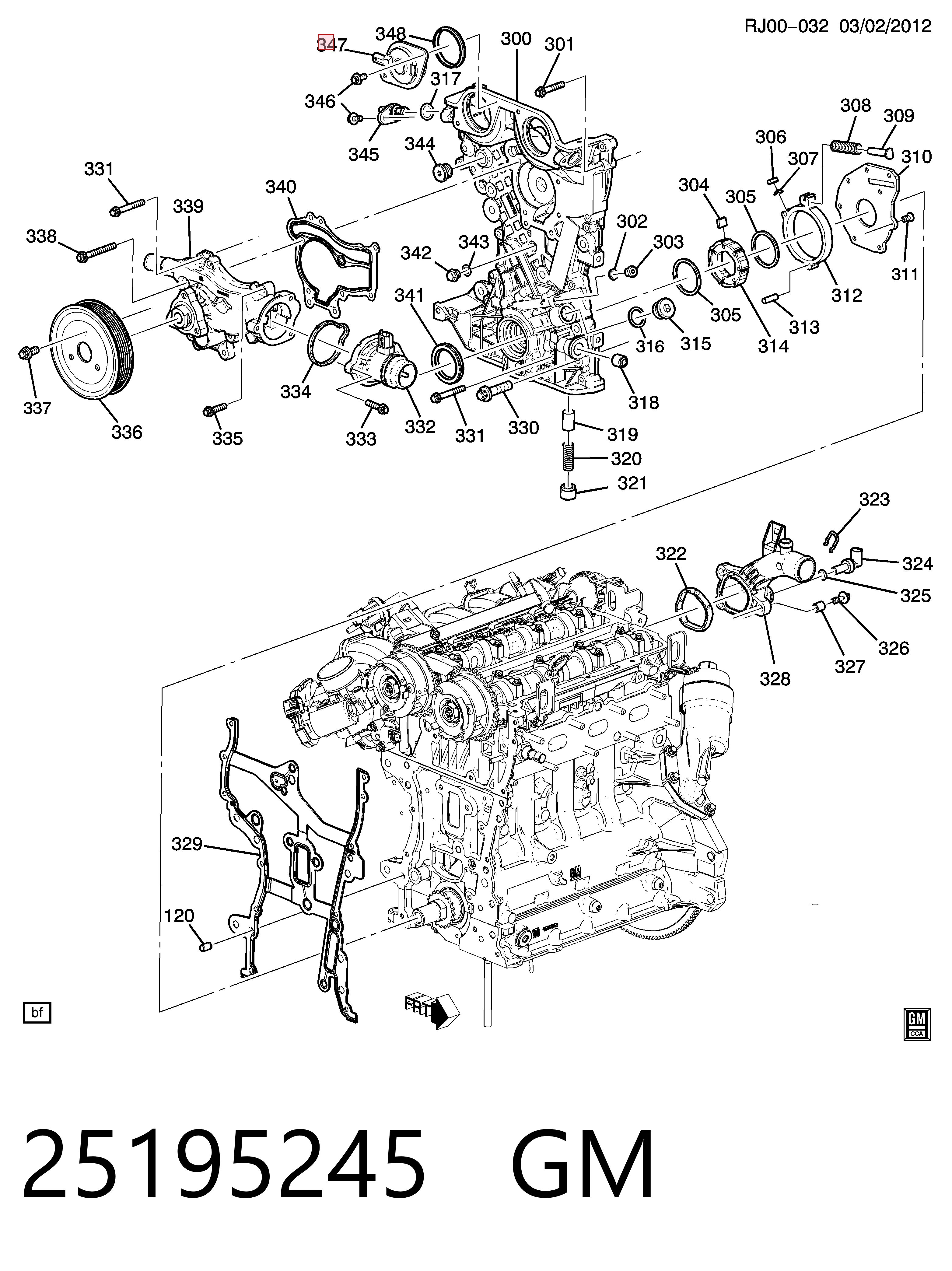 25195245 General Motors Клапан електромагнітний положення розподільного