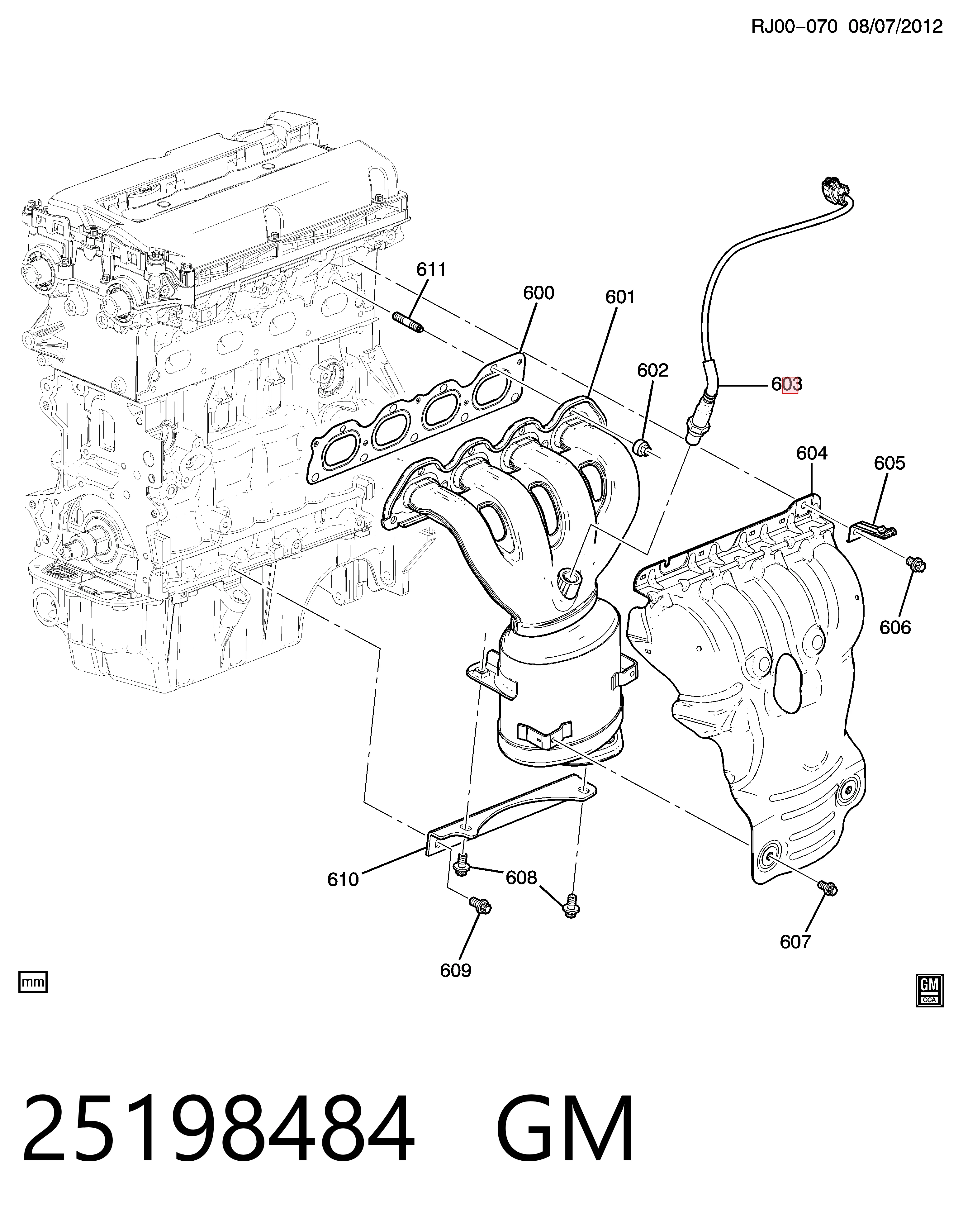 Купити OSM028 Magneti Marelli Лямбда-зонд, датчик кисню після каталізатора, правий