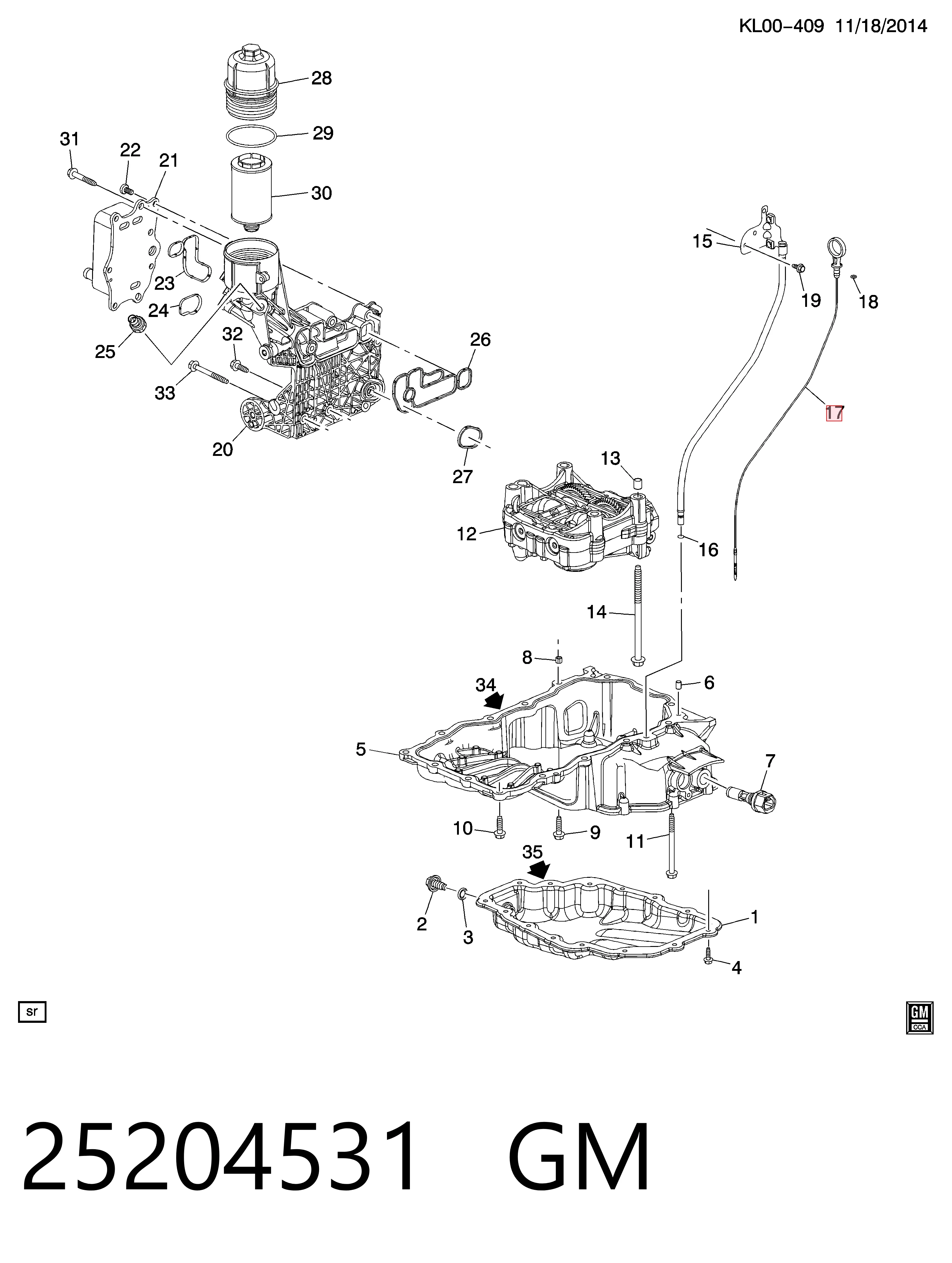 25204531 Opel Покажчик рівня масла