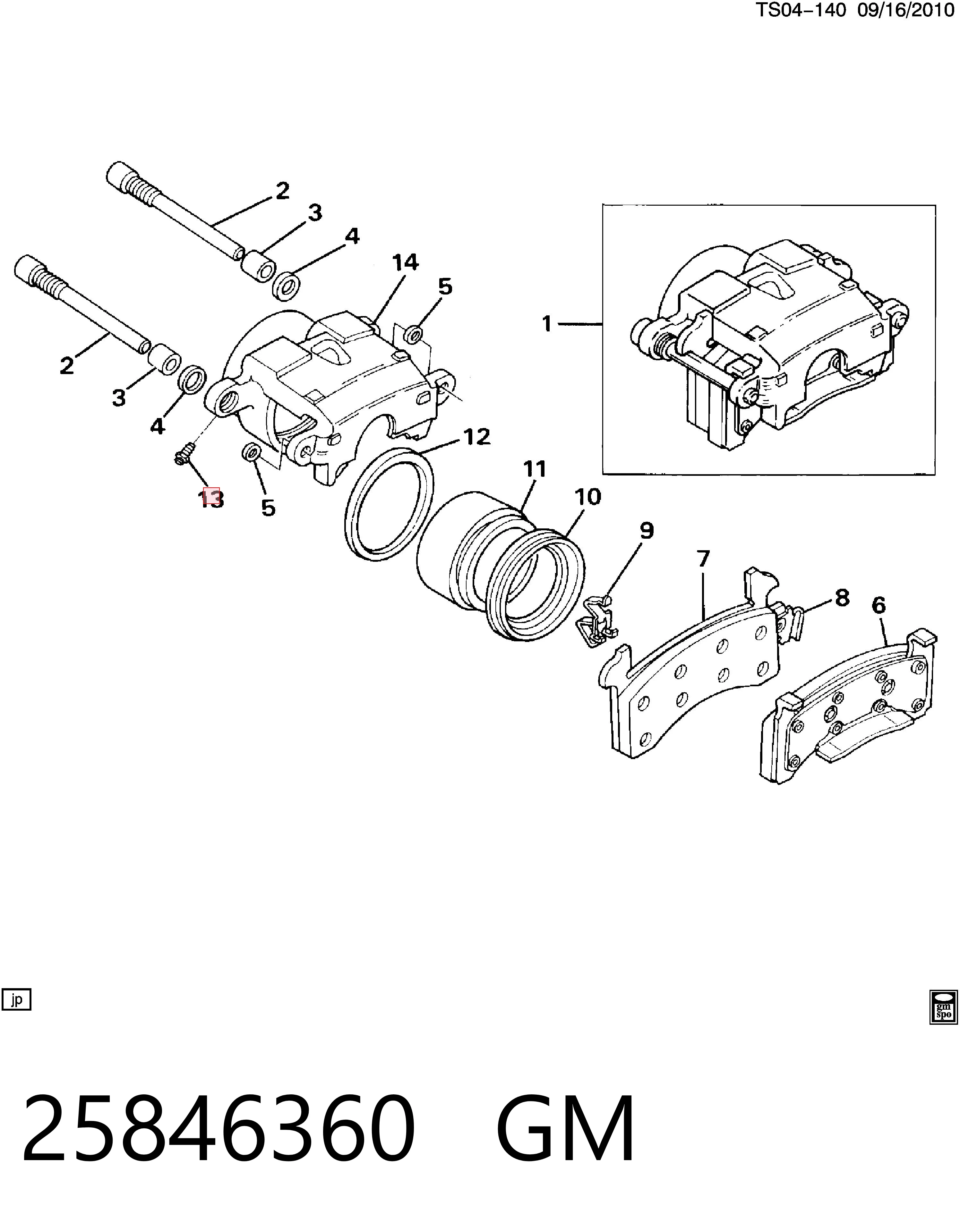 Штуцер прокачування супорту гальмівного, переднього BKBOE4 Ford