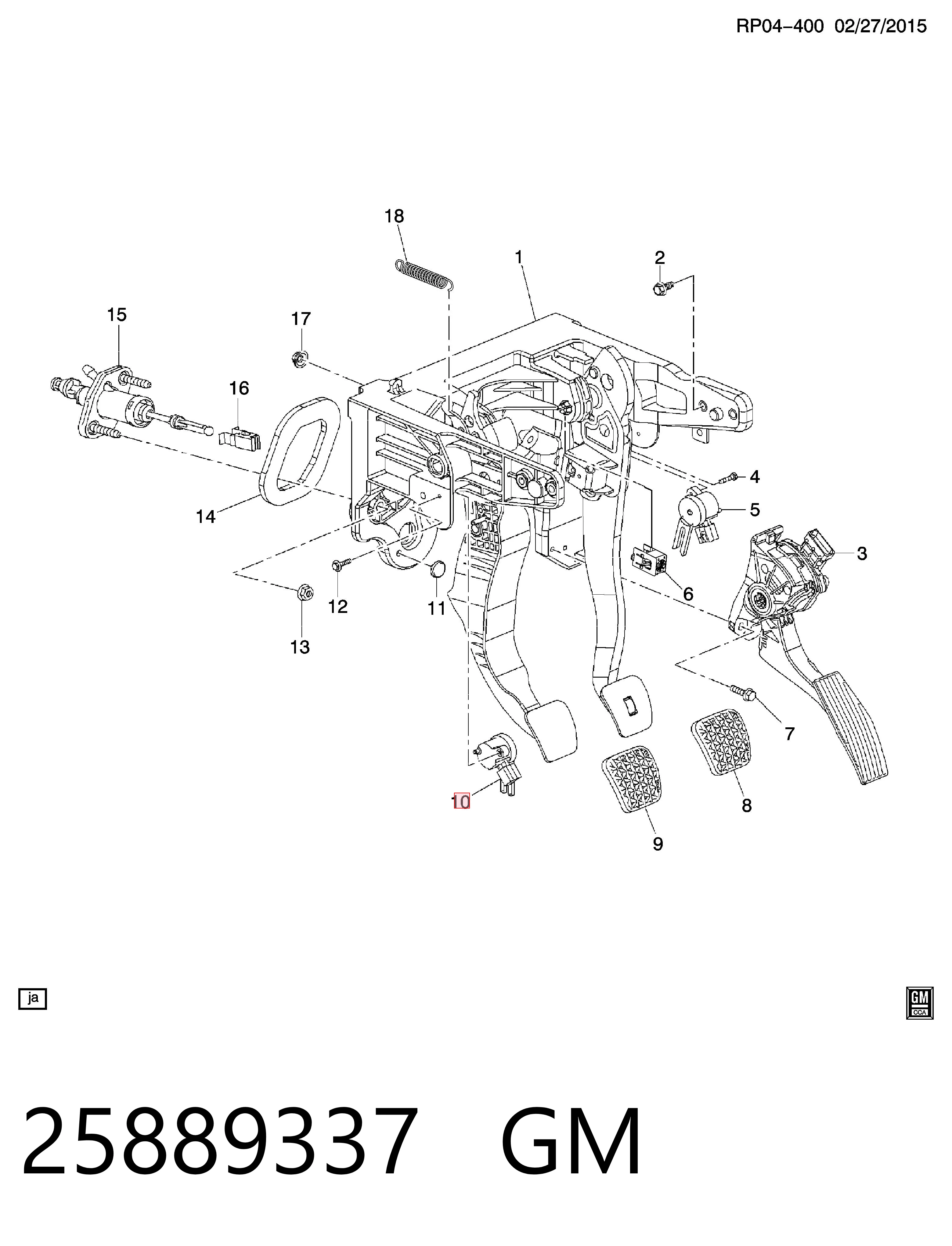 Датчик включення зчеплення 13597418 Peugeot/Citroen