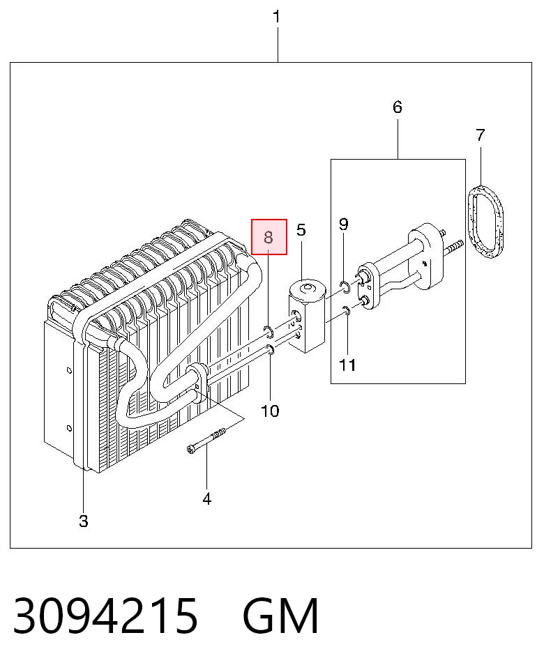 MB946606 Chrysler Кільце ущільнювальне трубки кондиціонера