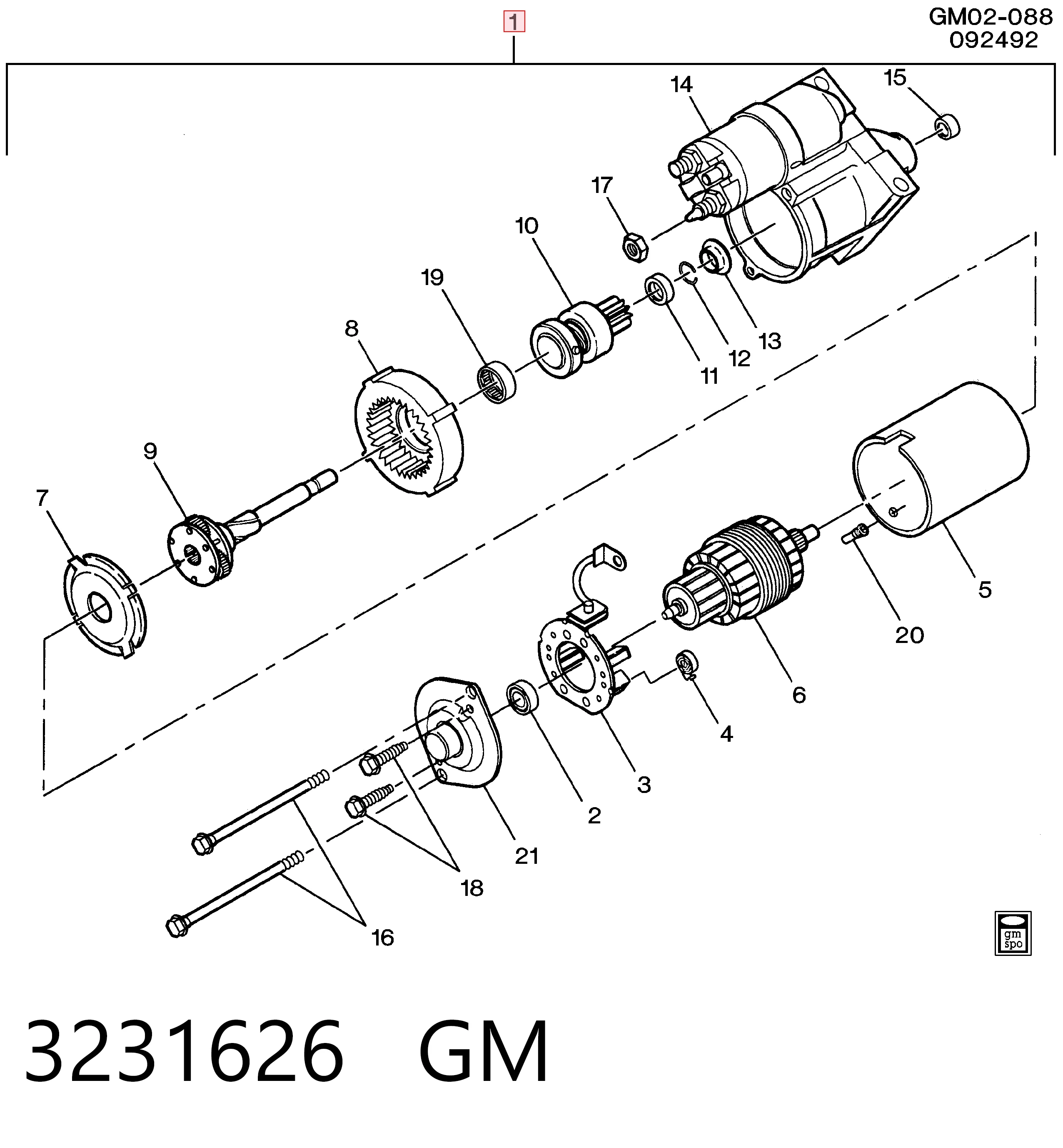 10465459 Opel Стартер двигуна