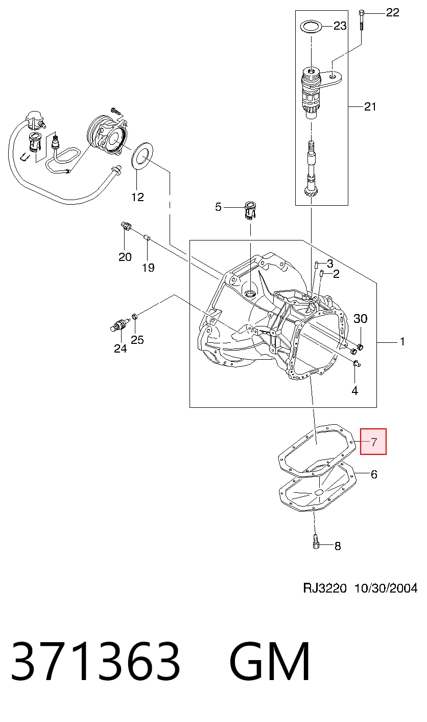 Купити 96829393 Parts-Mall Прокладка піддону АКПП