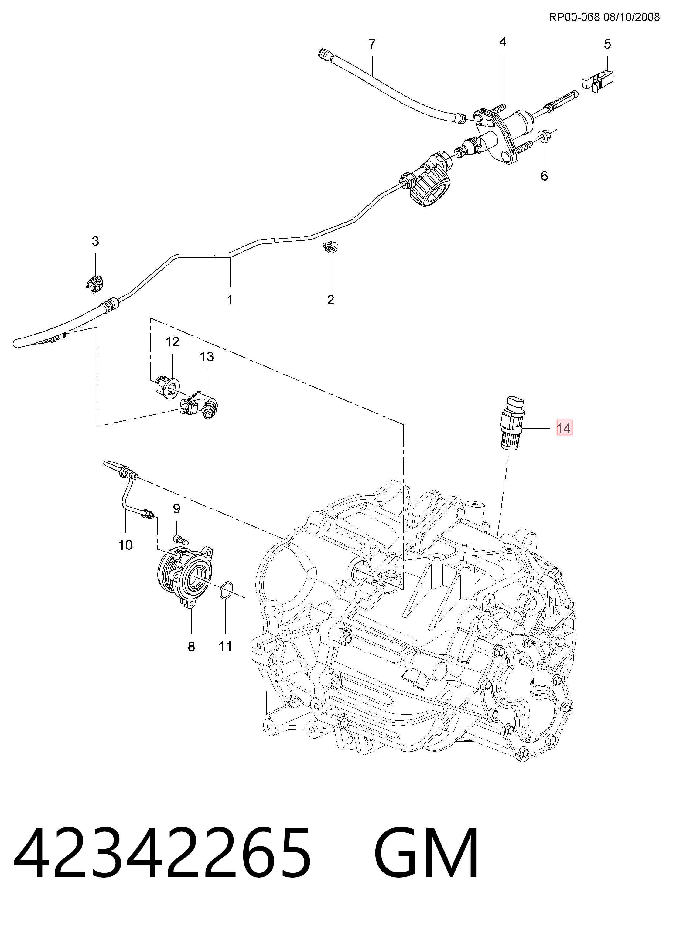 42342265 General Motors Датчик швидкості спідометра