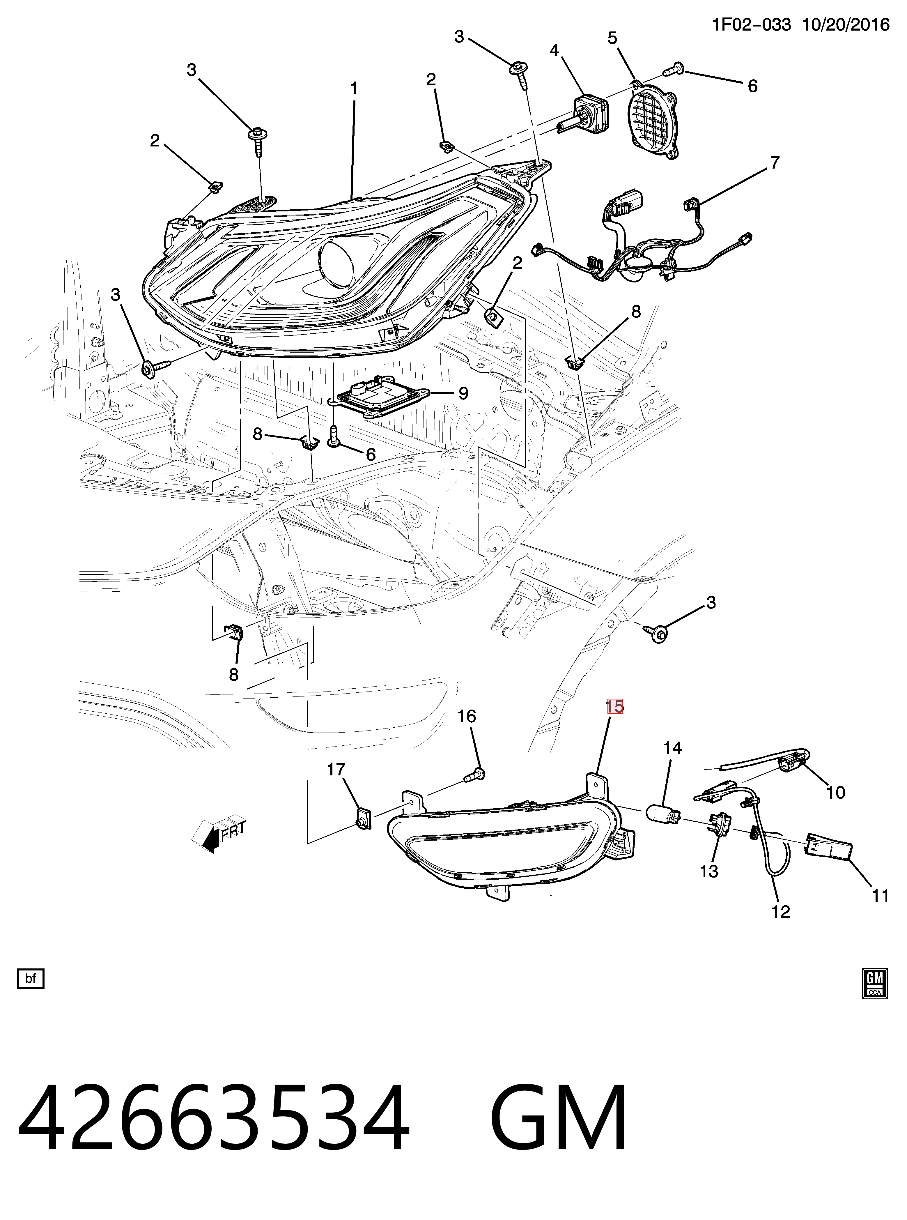 Купити 42529921 Opel Вказівник повороту правий