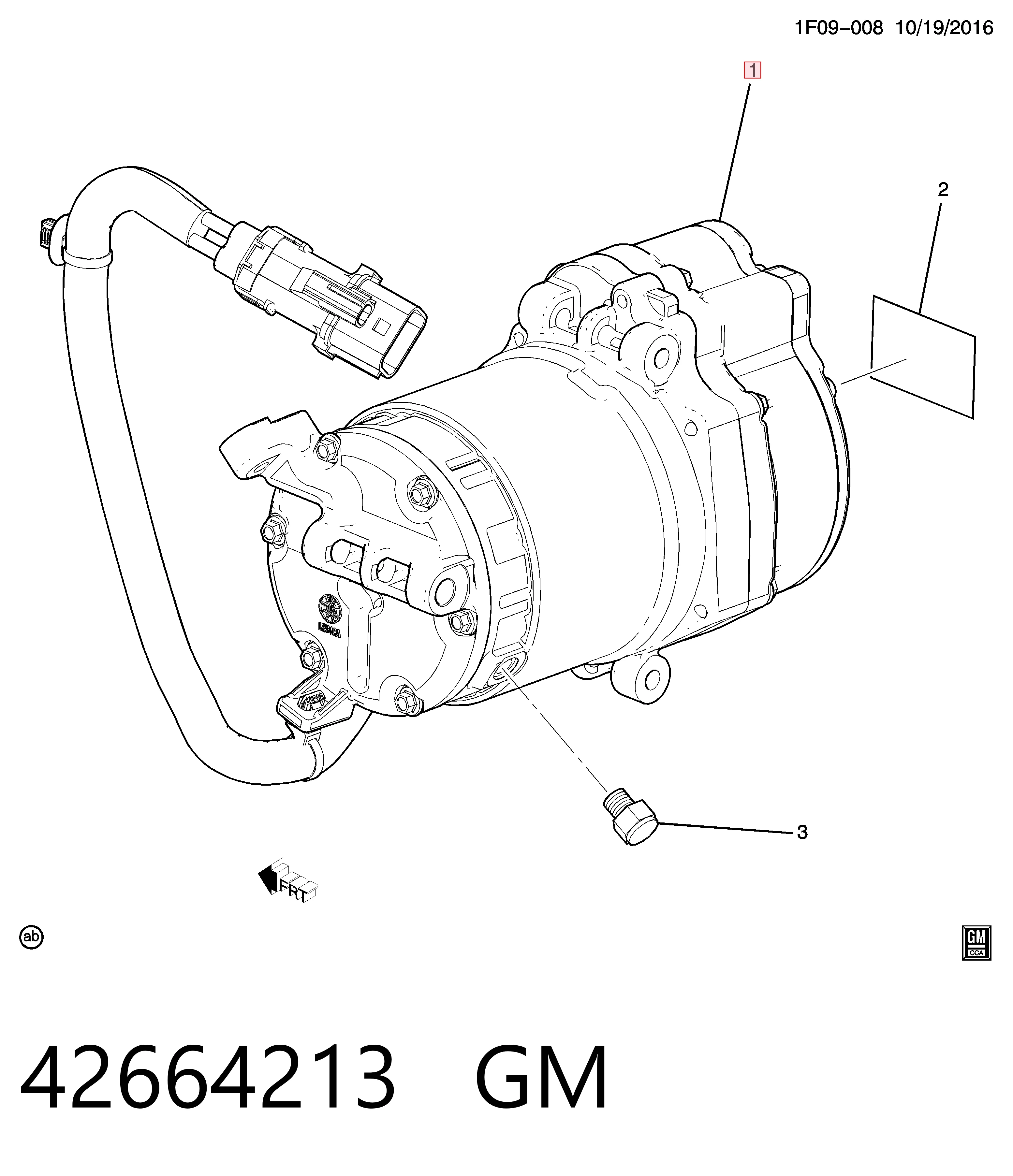 Купити 42664213 Peugeot/Citroen Компресор кліматичної установки