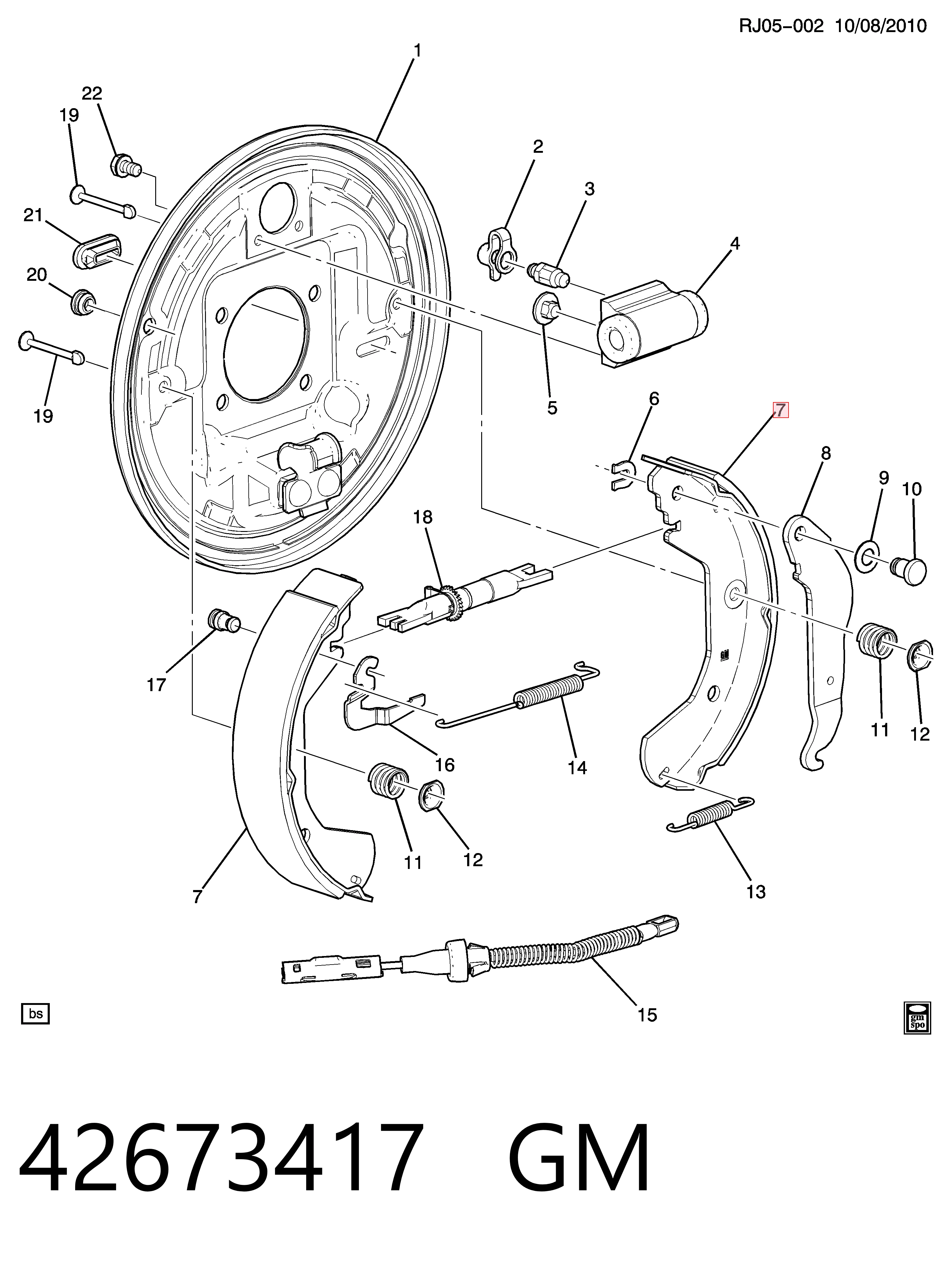 Колодки гальмові задні, барабанні 986487924 Bosch