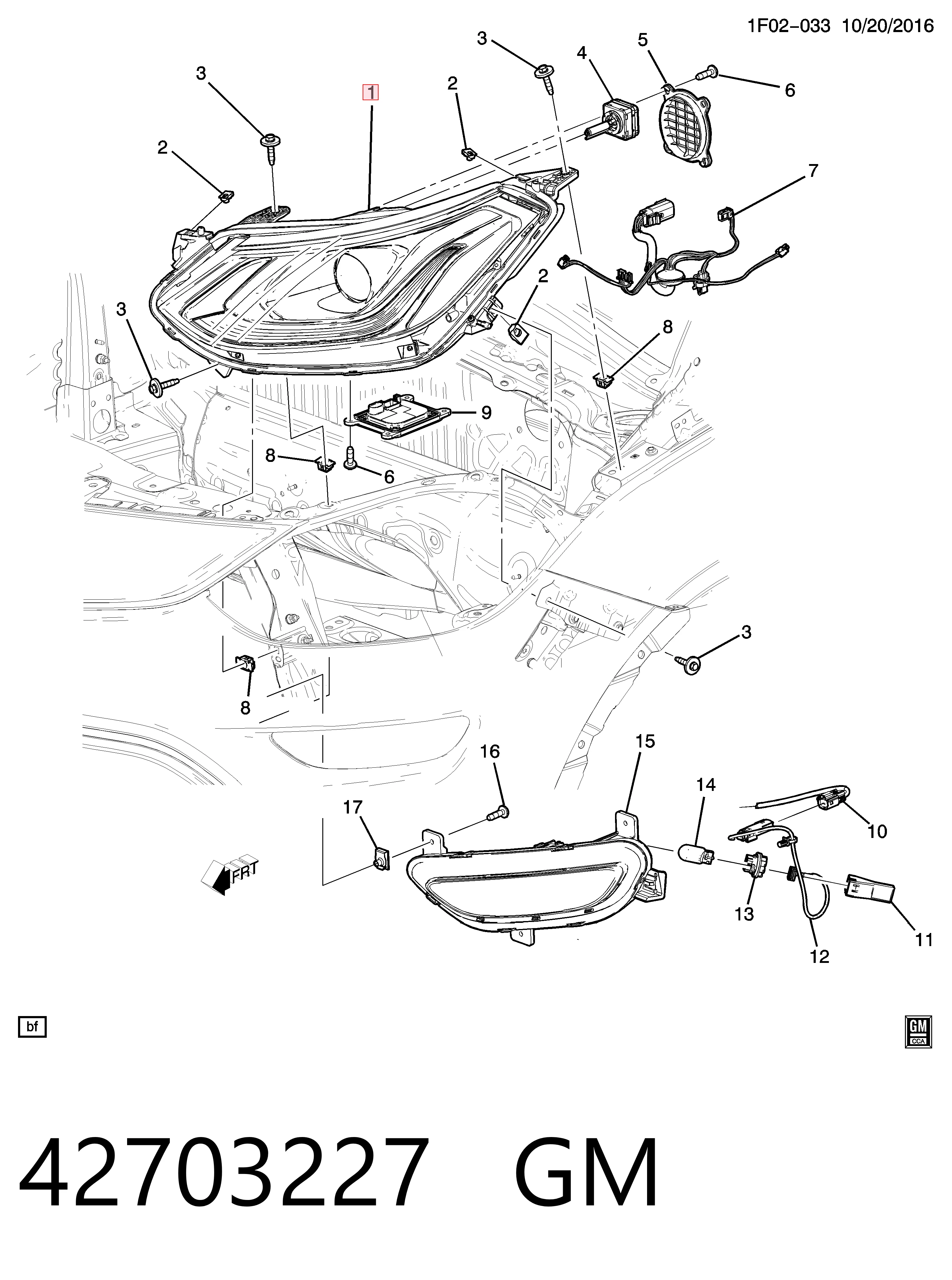 Фара правая Opel 42703227 ціна, від 134.29 USD