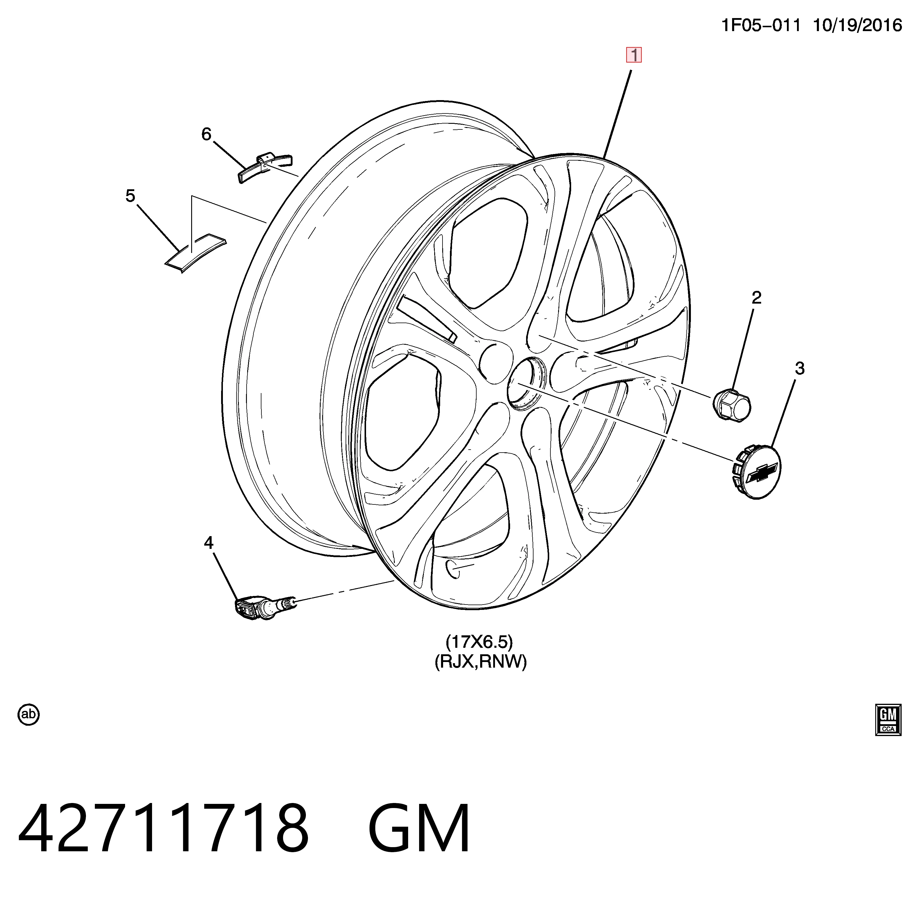 Диски колісні литі (легкосплавні, титанові) Opel 42711718 ціна, від 84.88 USD