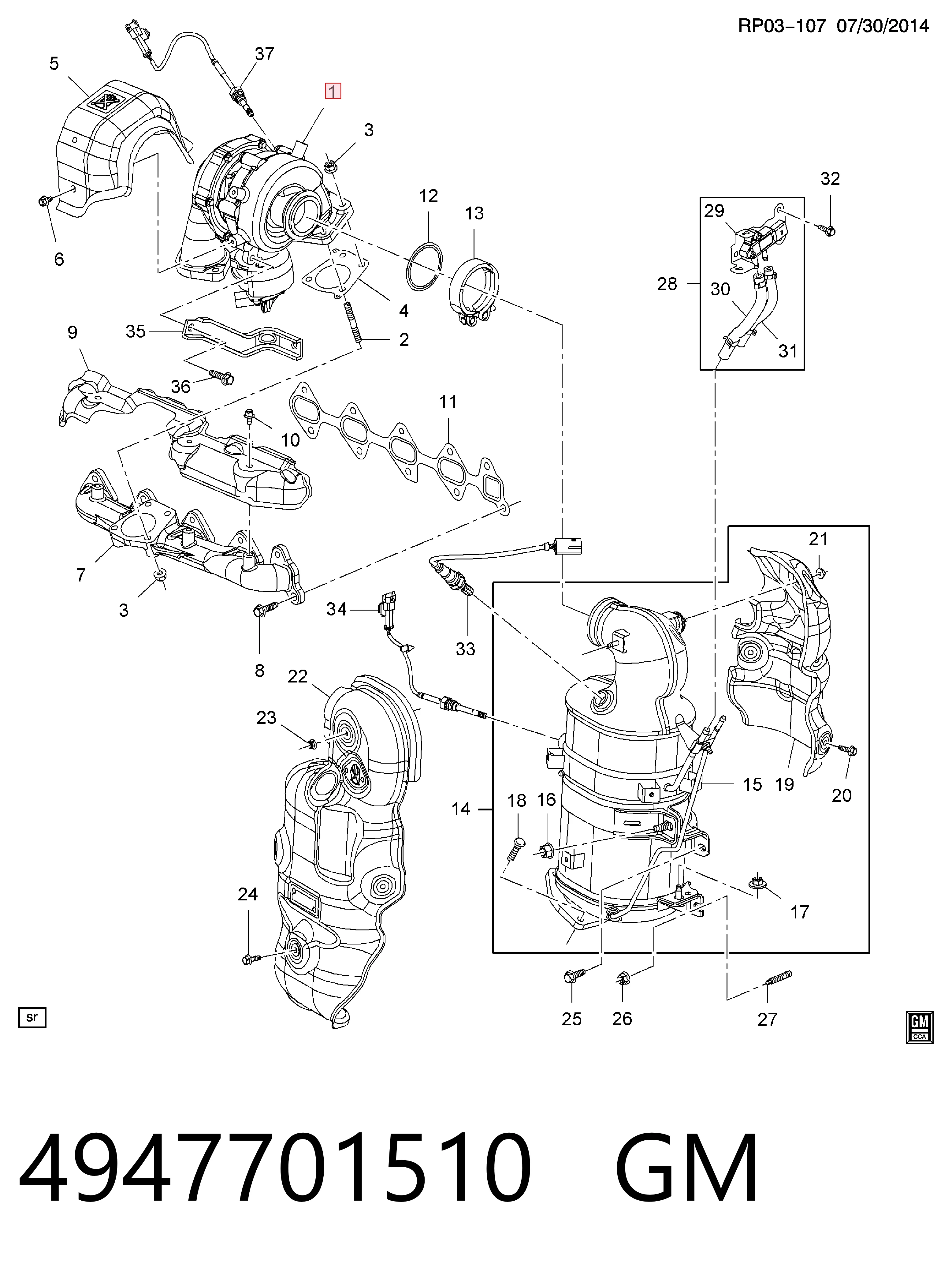 25187703 Opel Турбонаддув