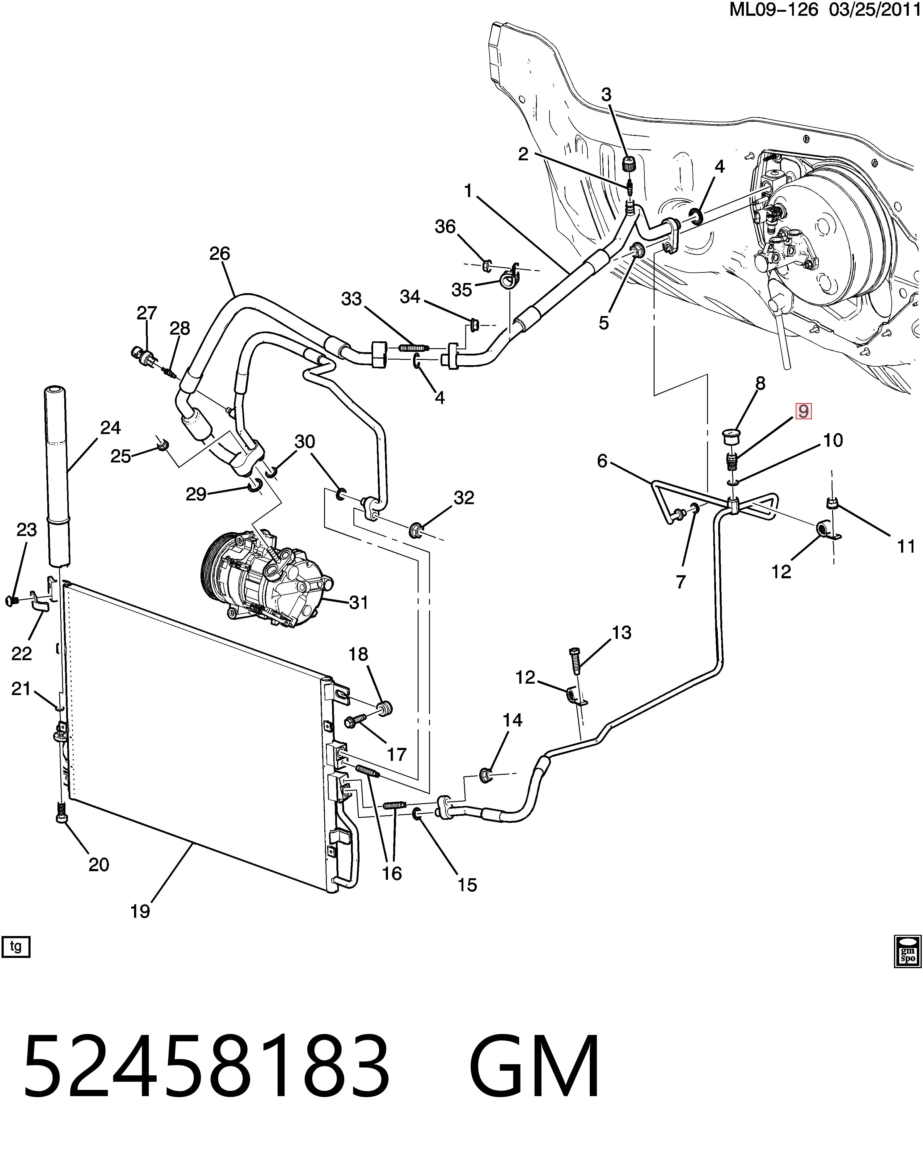 8524581840 Isuzu Кран пічки (обігрівача)