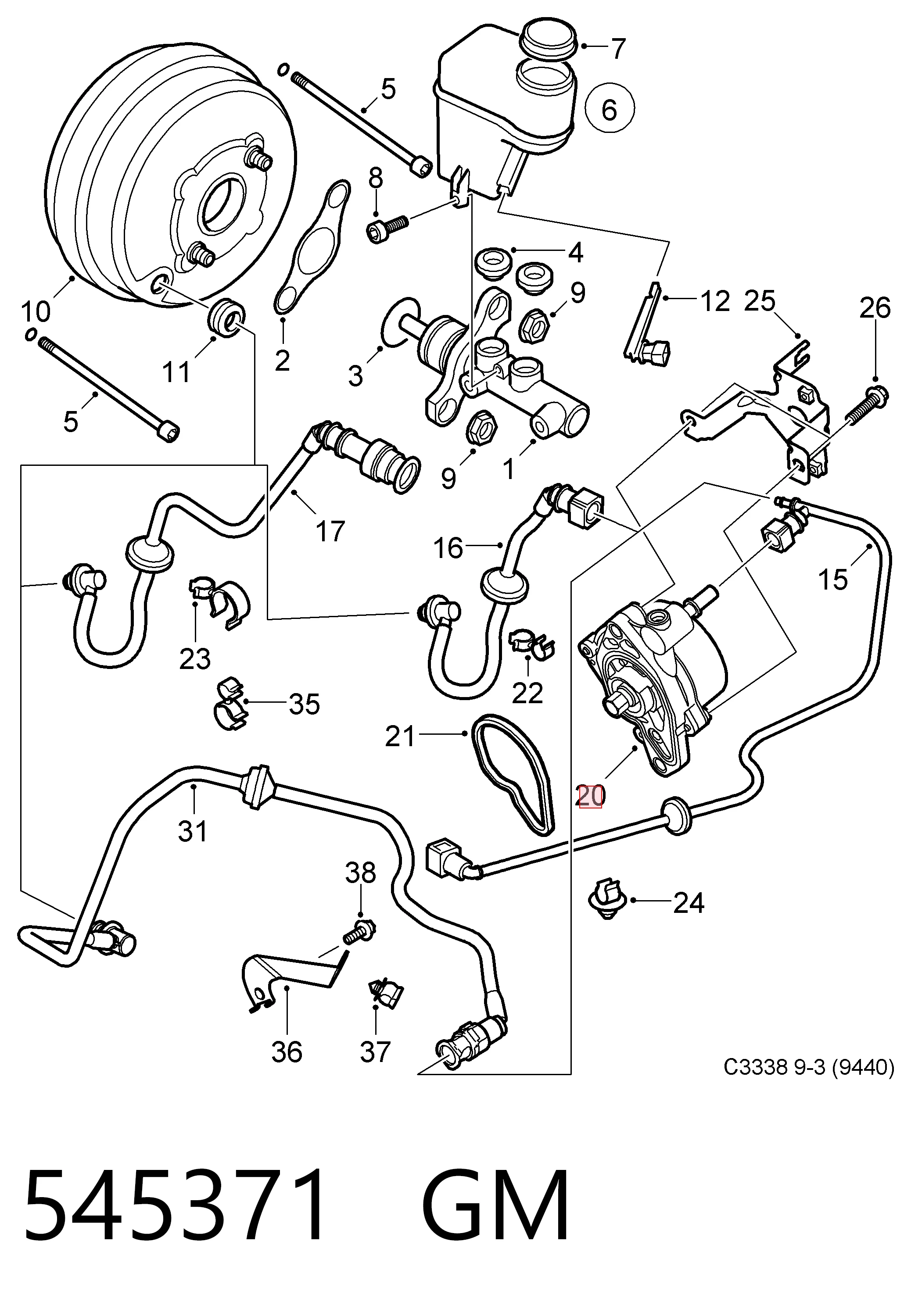 Насос вакуумний Chrysler 55221325 ціна, від 15.20 USD