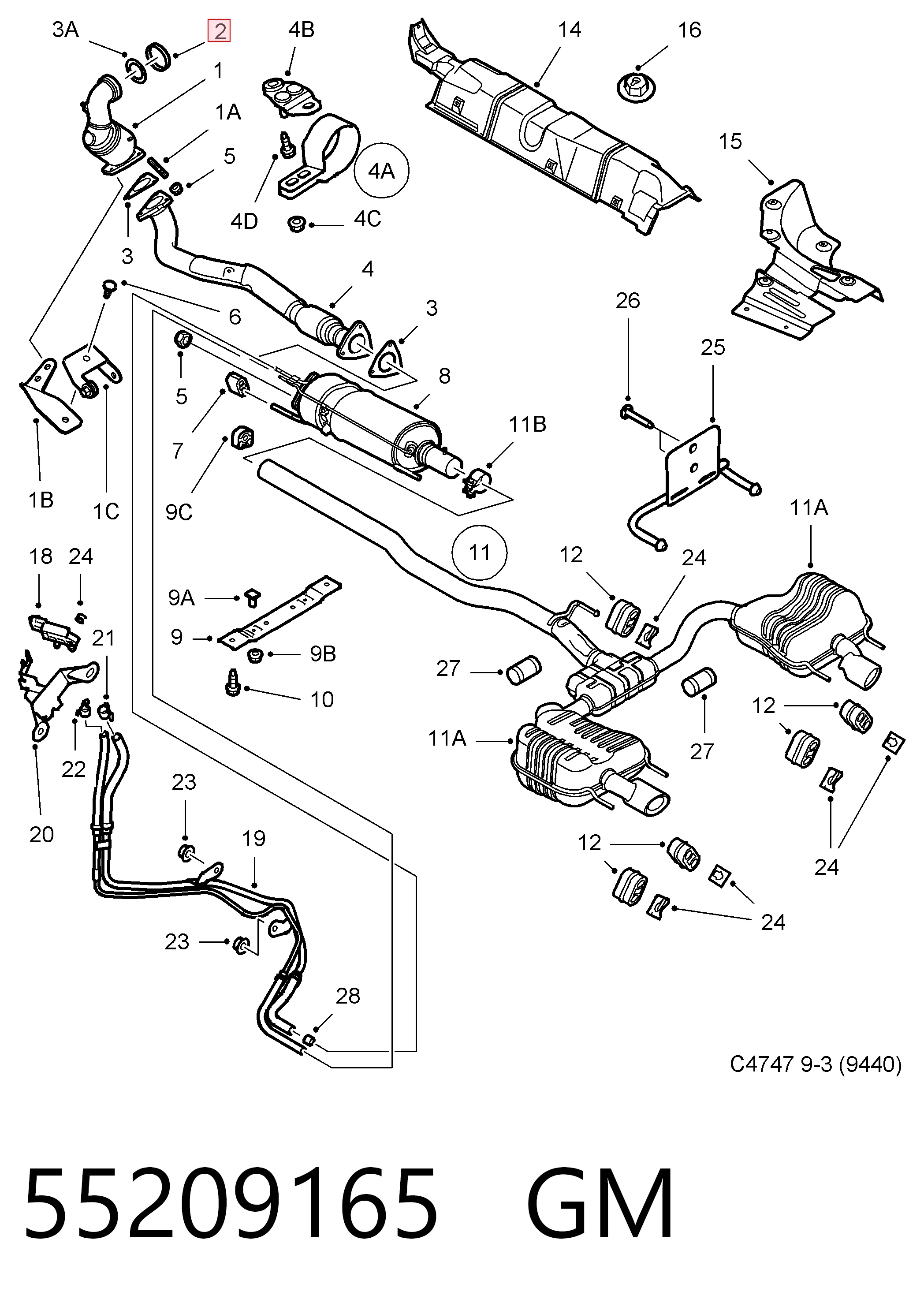 Купити 7421472836 Renault (RVI) Хомут кріплення глушника передній
