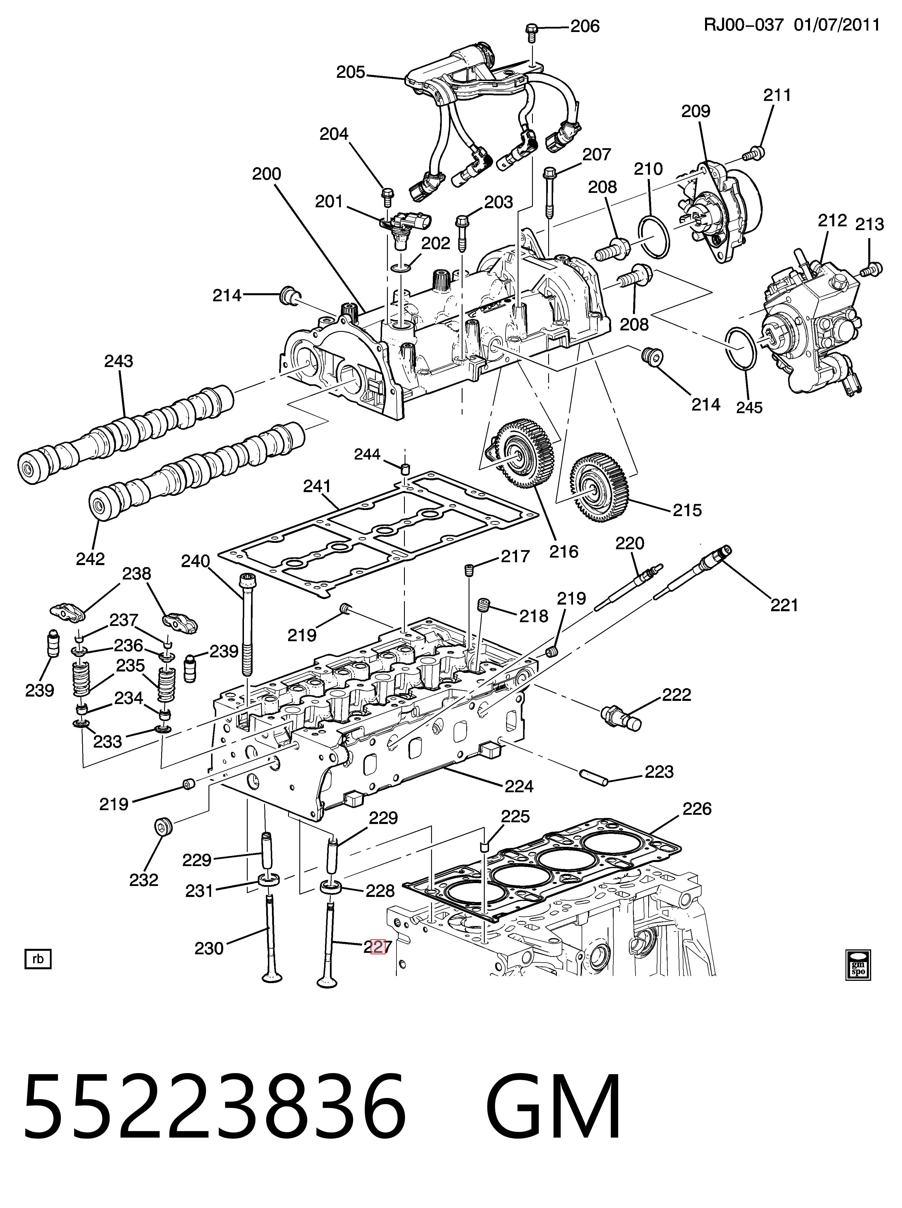 Вихлопний клапан Chrysler 55223836 ціна, від 7.44 USD