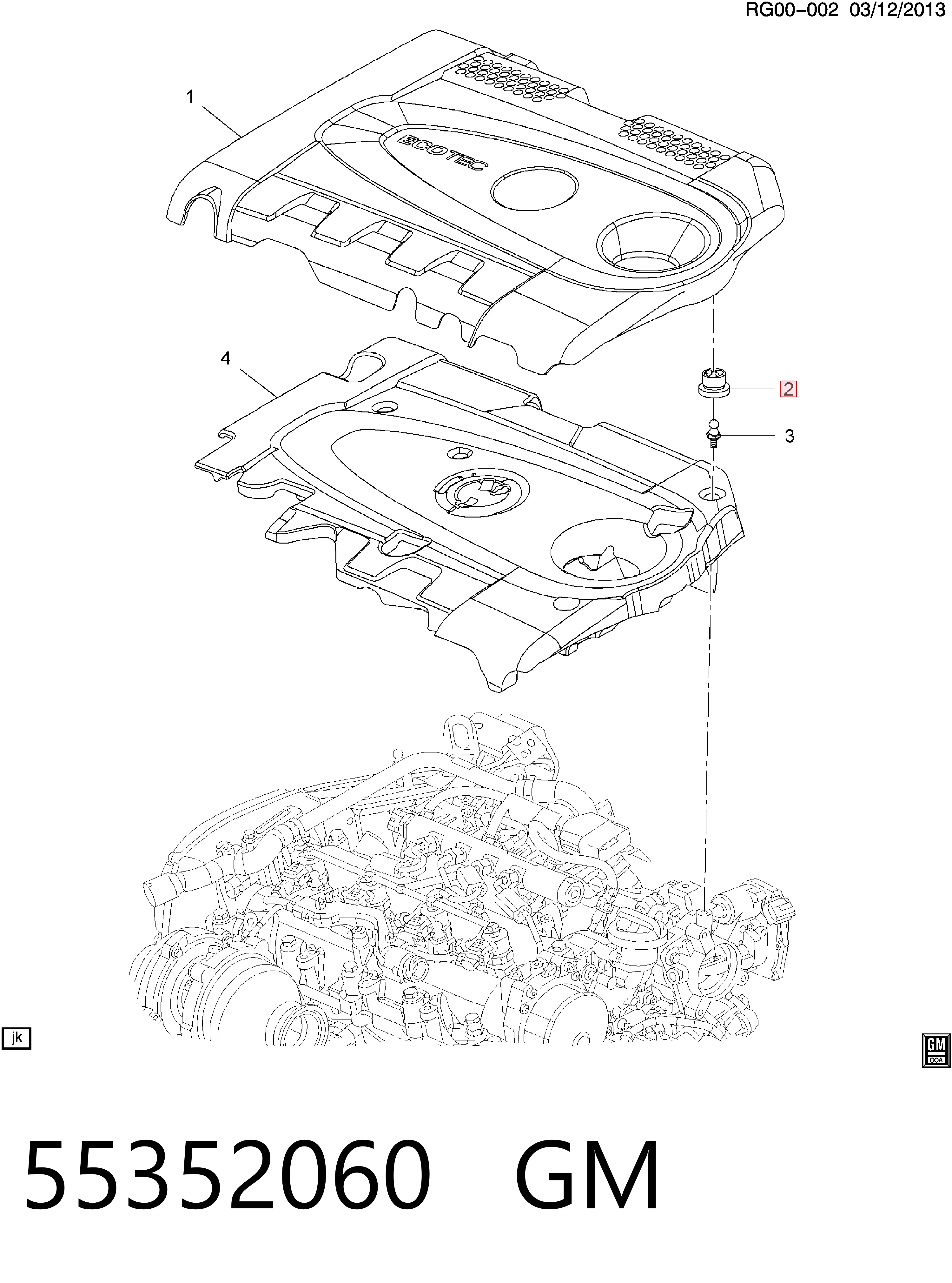 24453627 Peugeot/Citroen Гумовий буфер клапанної кришки