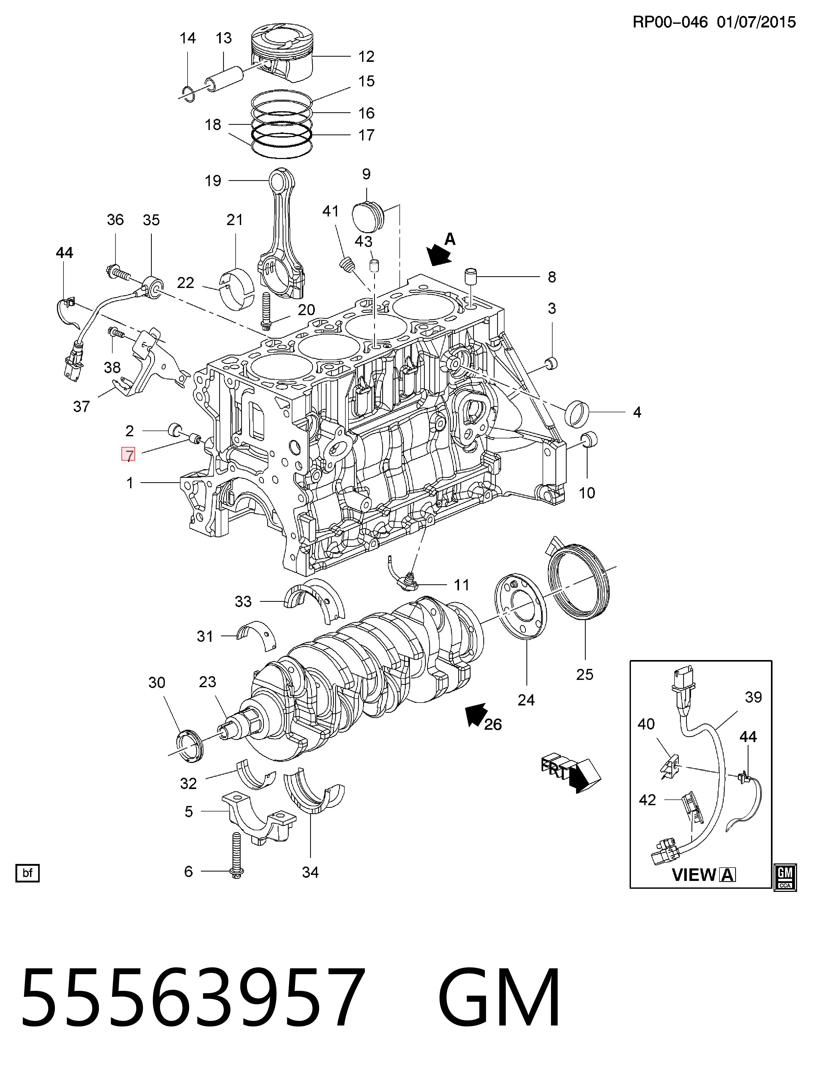 55563957 General Motors Клапан подачі палива