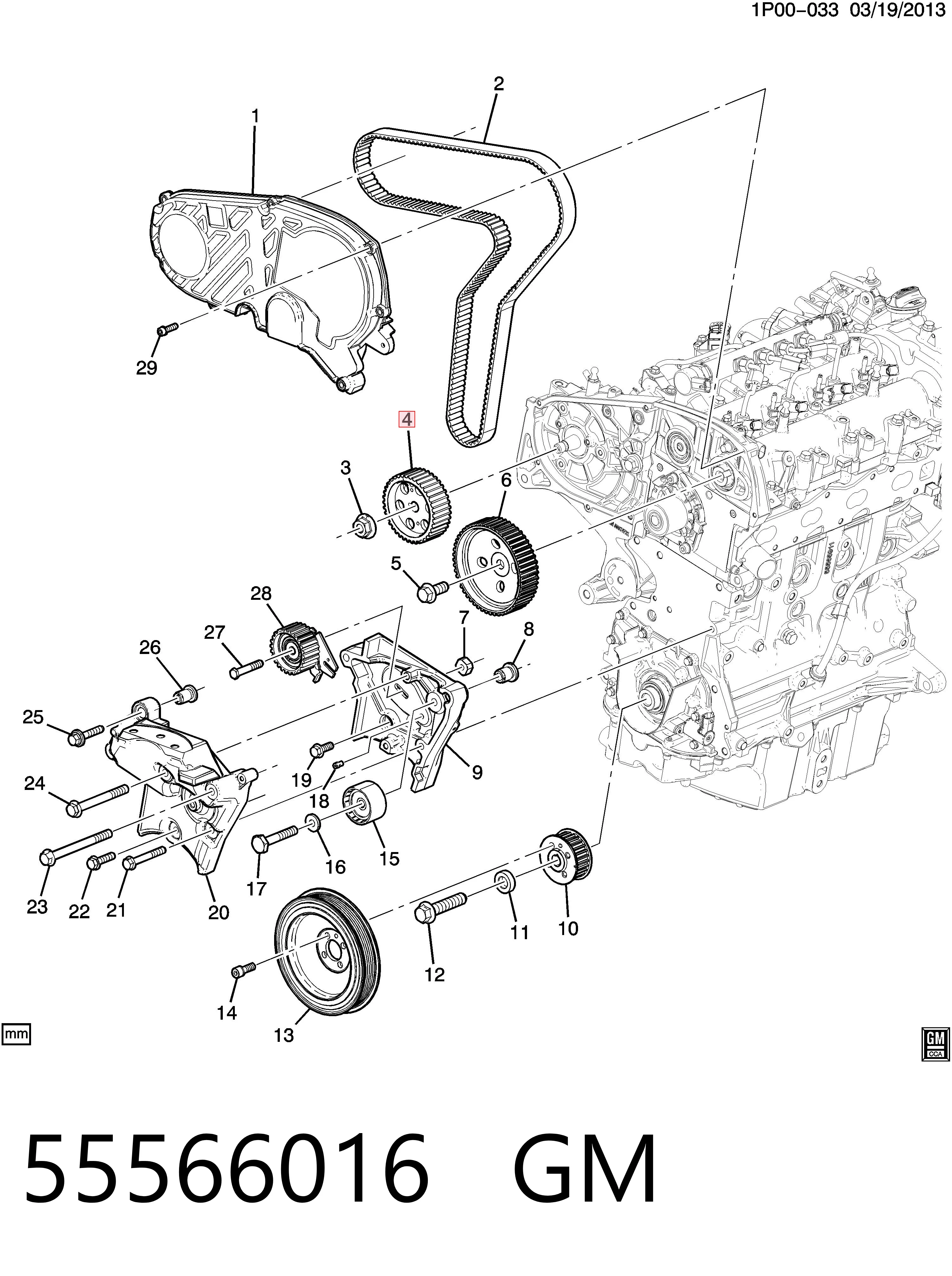 55264863 Peugeot/Citroen Ремінь двигуна
