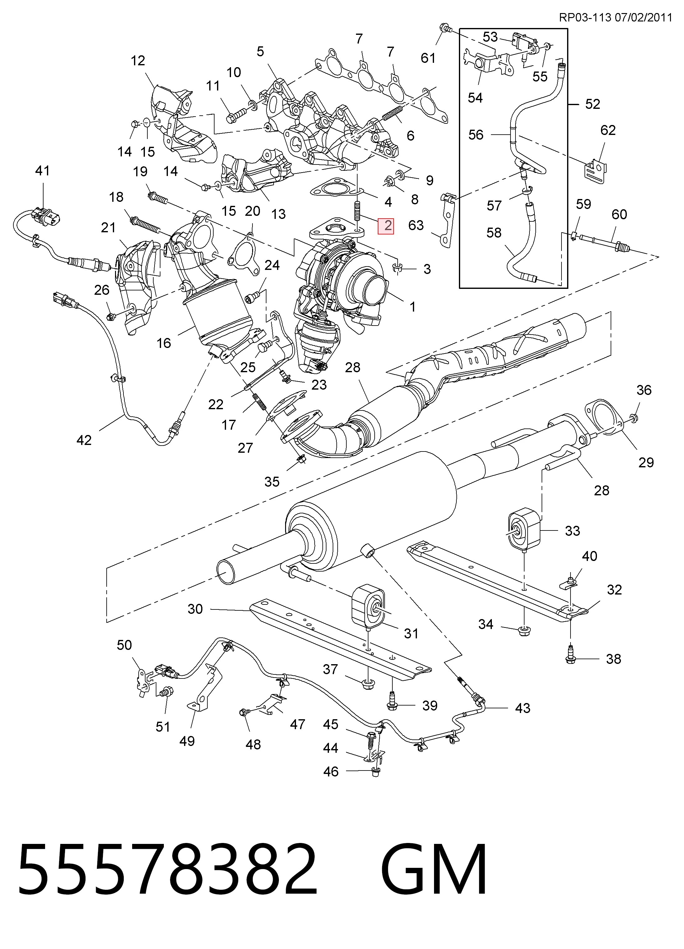 Шпилька випускного колектора 3241A028 Perkins