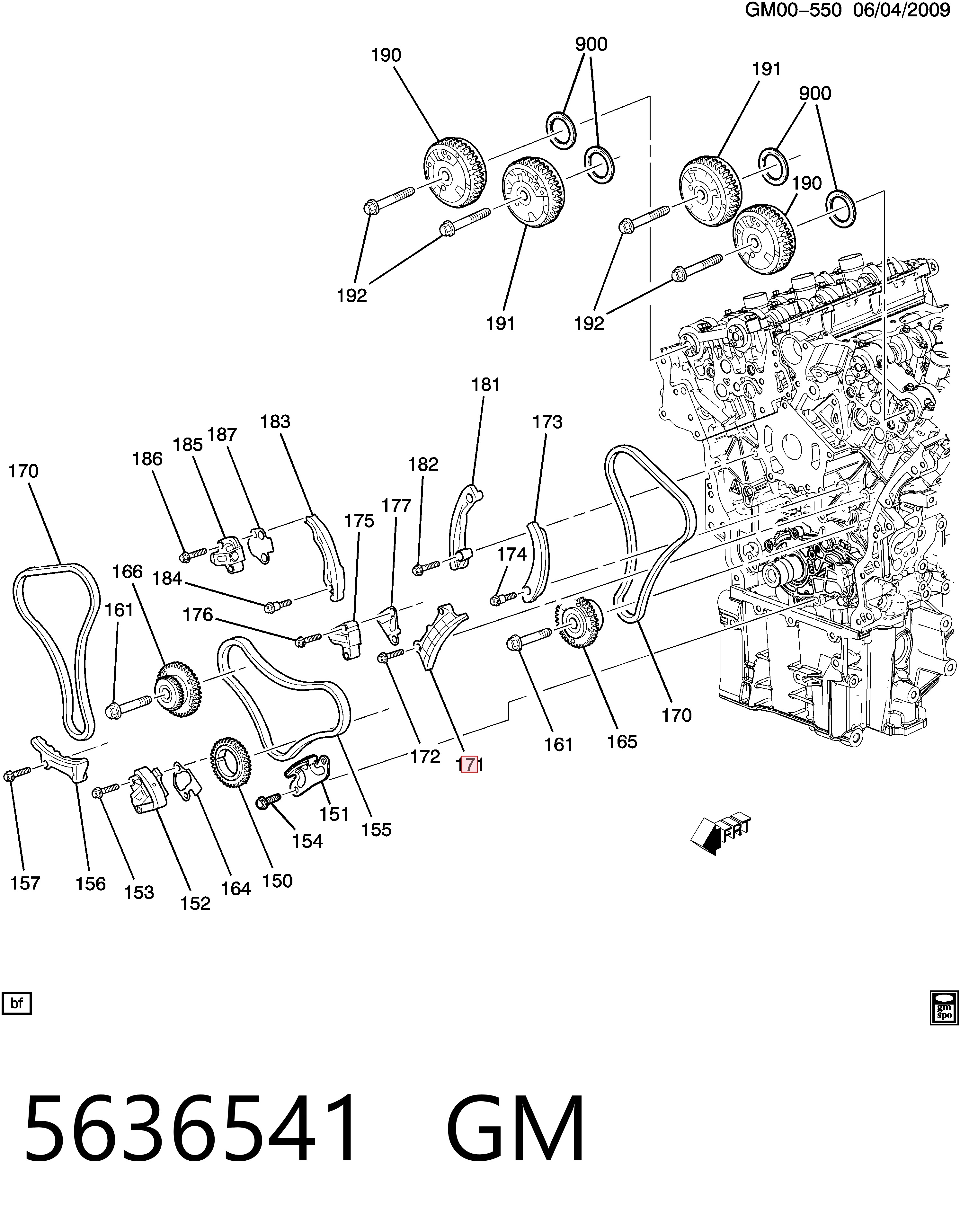 12600461 Peugeot/Citroen Заспокоювач ланцюга ГРМ, лівий