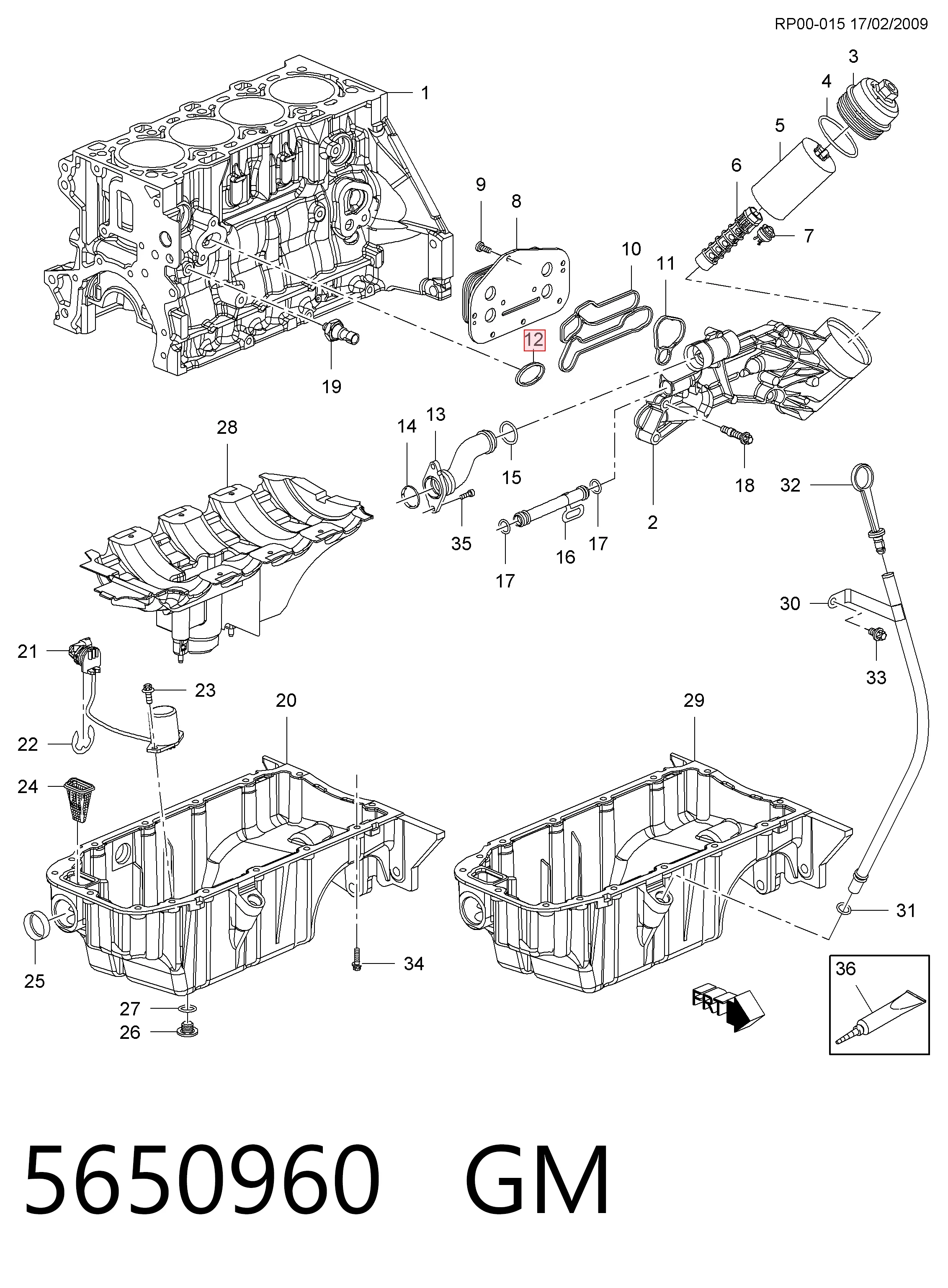 55353319 Fiat/Alfa/Lancia Прокладка кронштейна маслянного фільтра