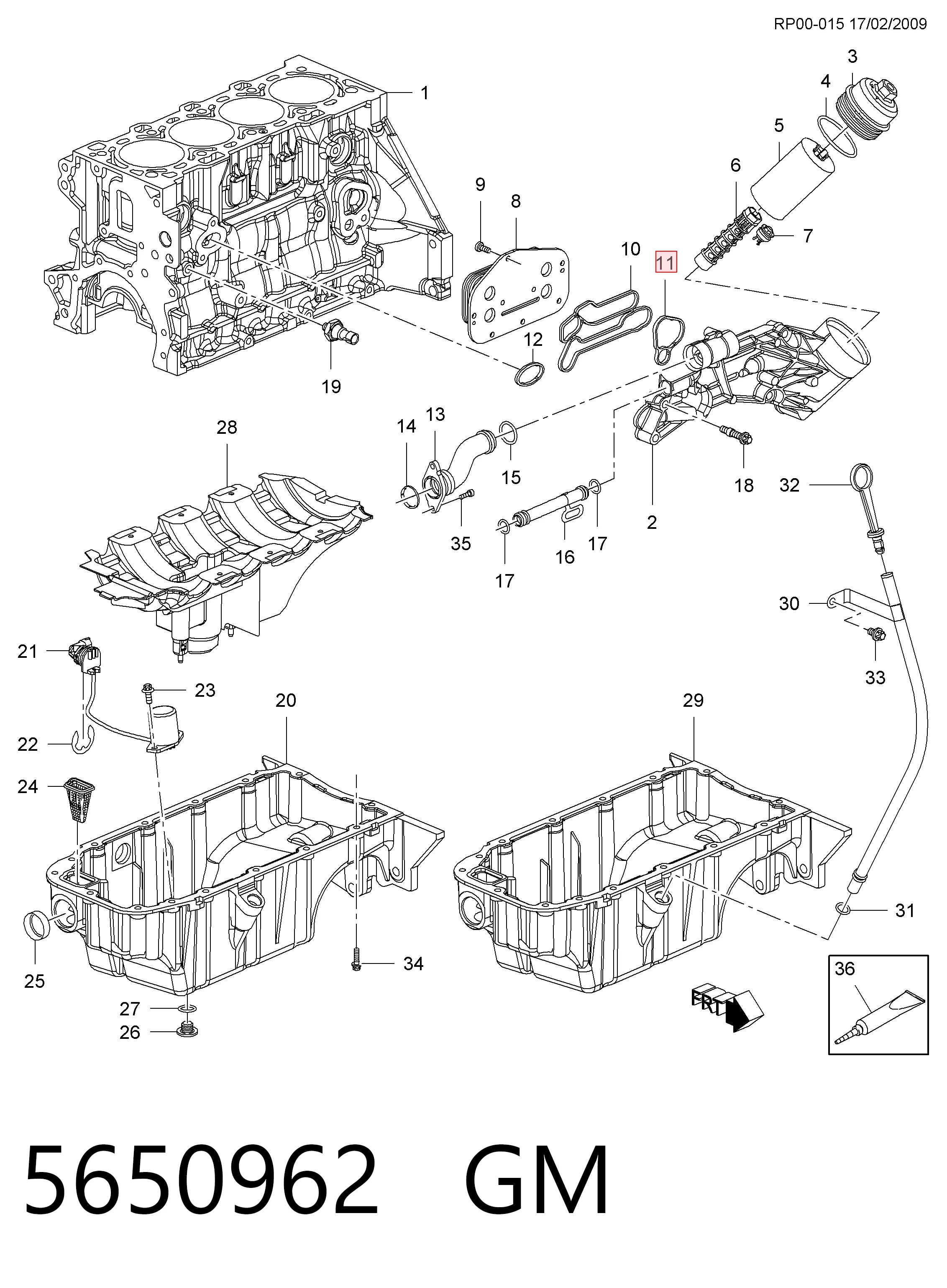55353321 Fiat/Alfa/Lancia Прокладка кронштейна маслянного фільтра