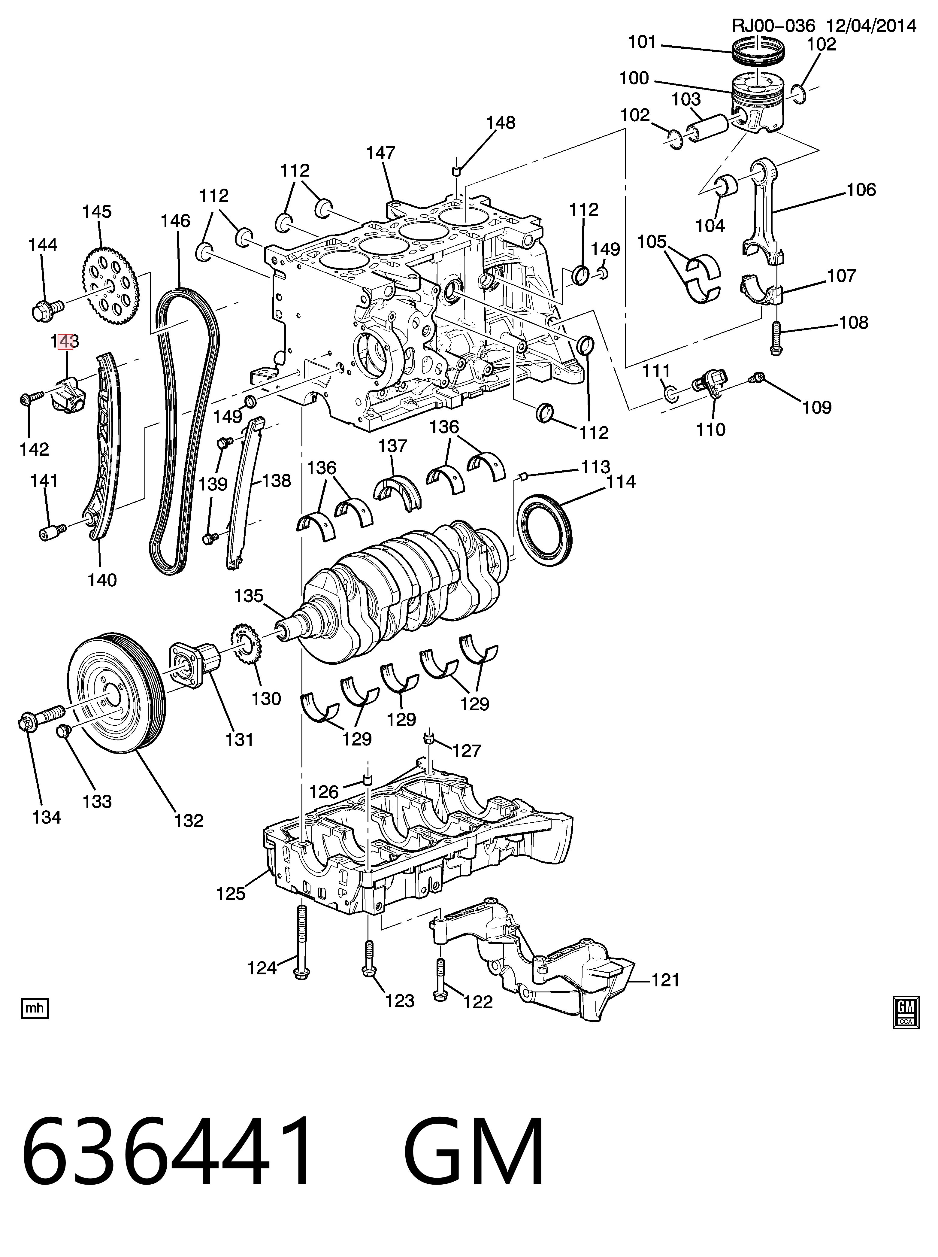 Купити 46354776 Fiat/Alfa/Lancia Натягувач ланцюга ГРМ