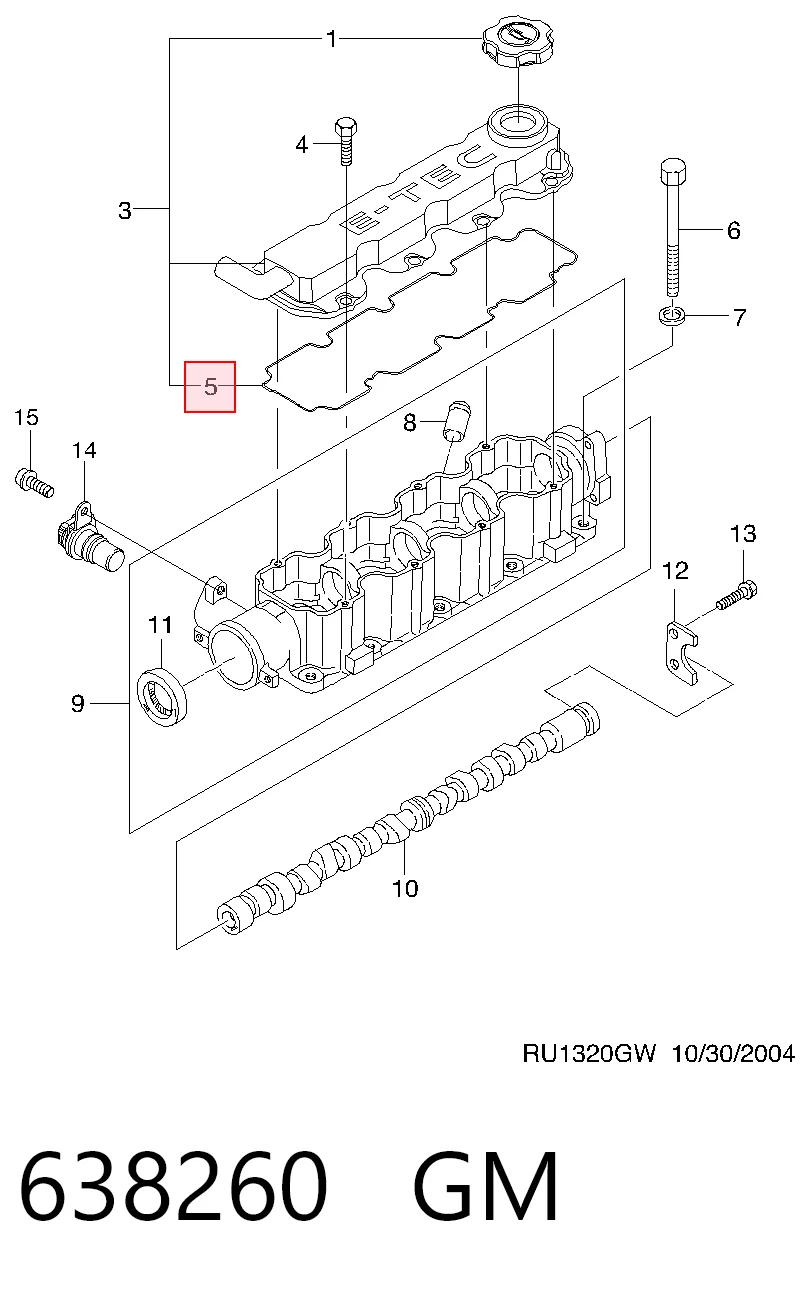 90409594 Peugeot/Citroen Прокладка кришки клапанної 