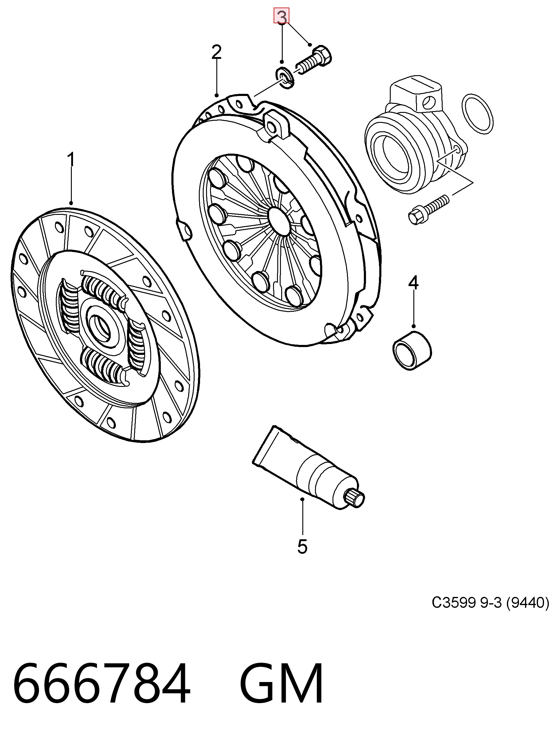 Болт кріплення корзини зчеплення General Motors I2001407 ціна, від 0.95 USD