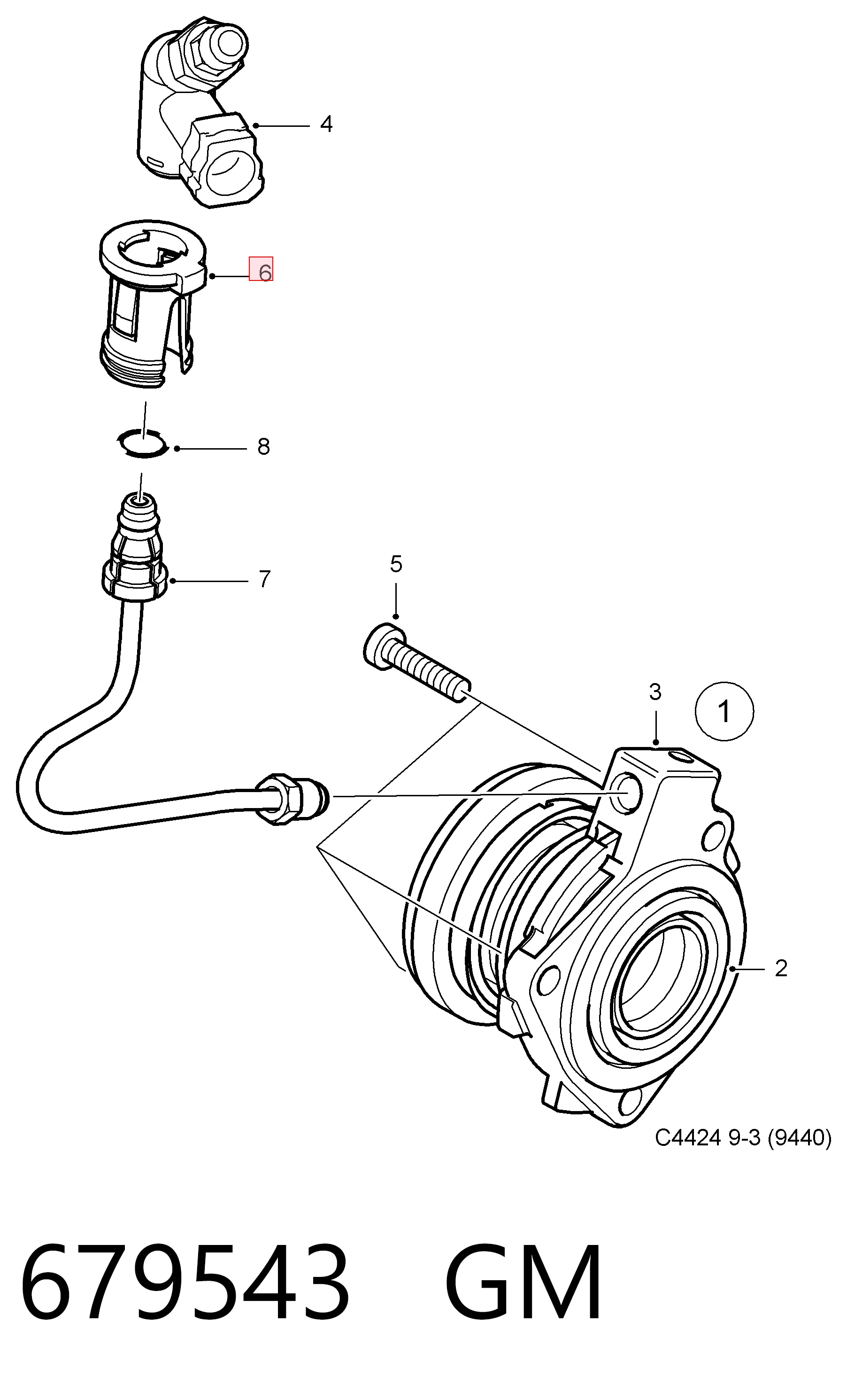 90522038 Peugeot/Citroen Заглушка трубки зчеплення
