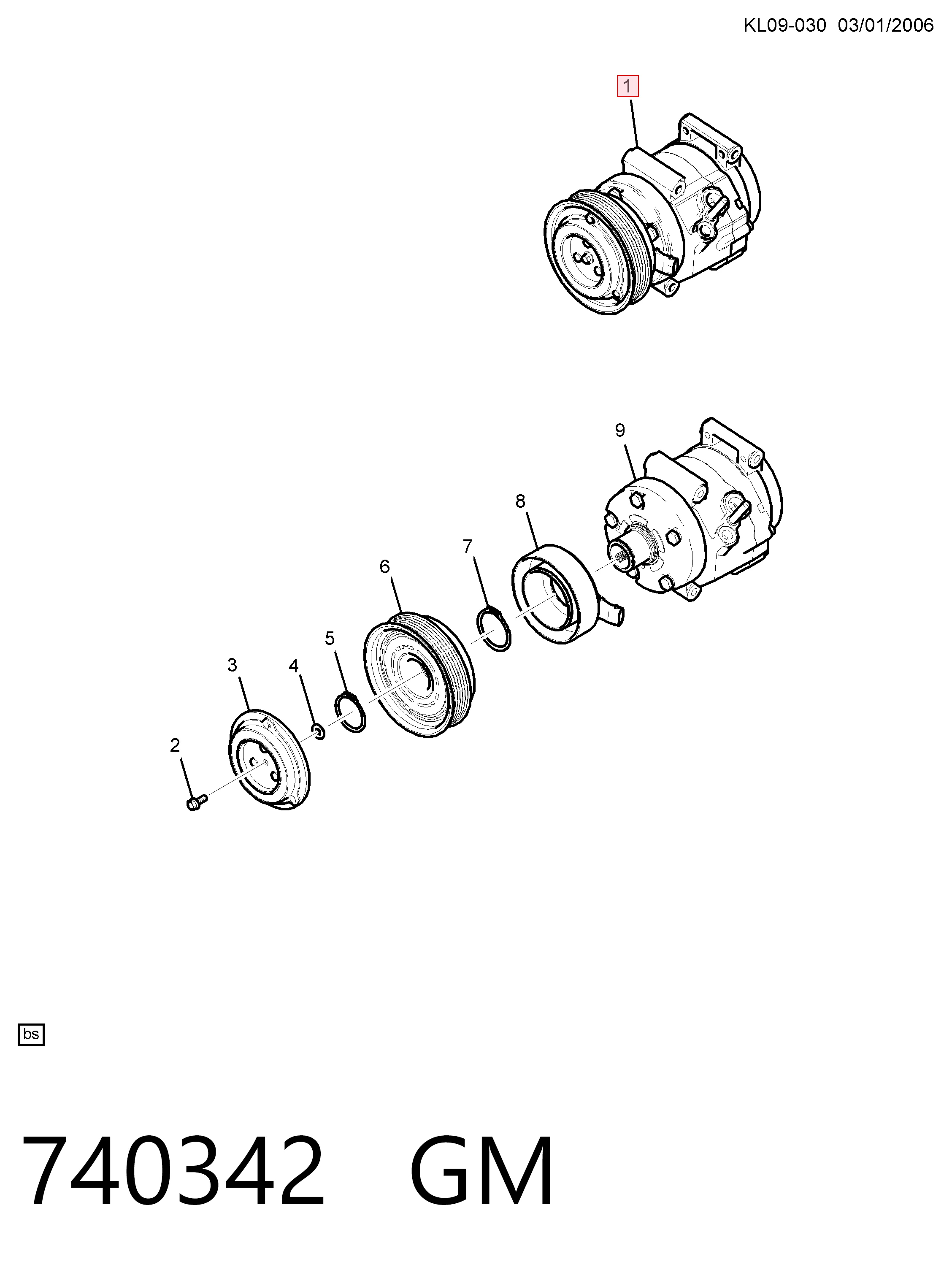 Насос кондиціонера Renault (RVI) 4813543