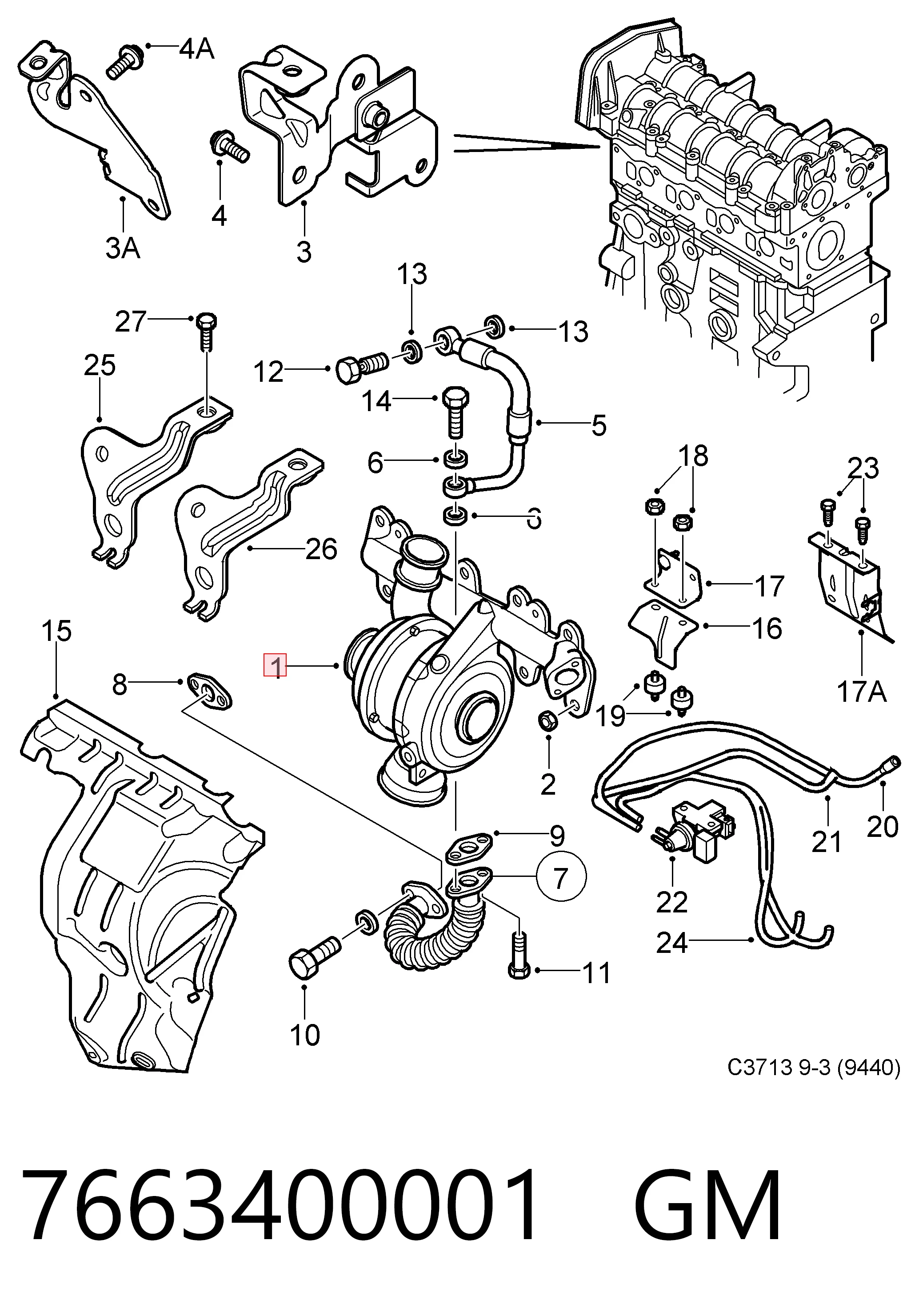 Турбокомпресор Mahle Original 011TM17779000
