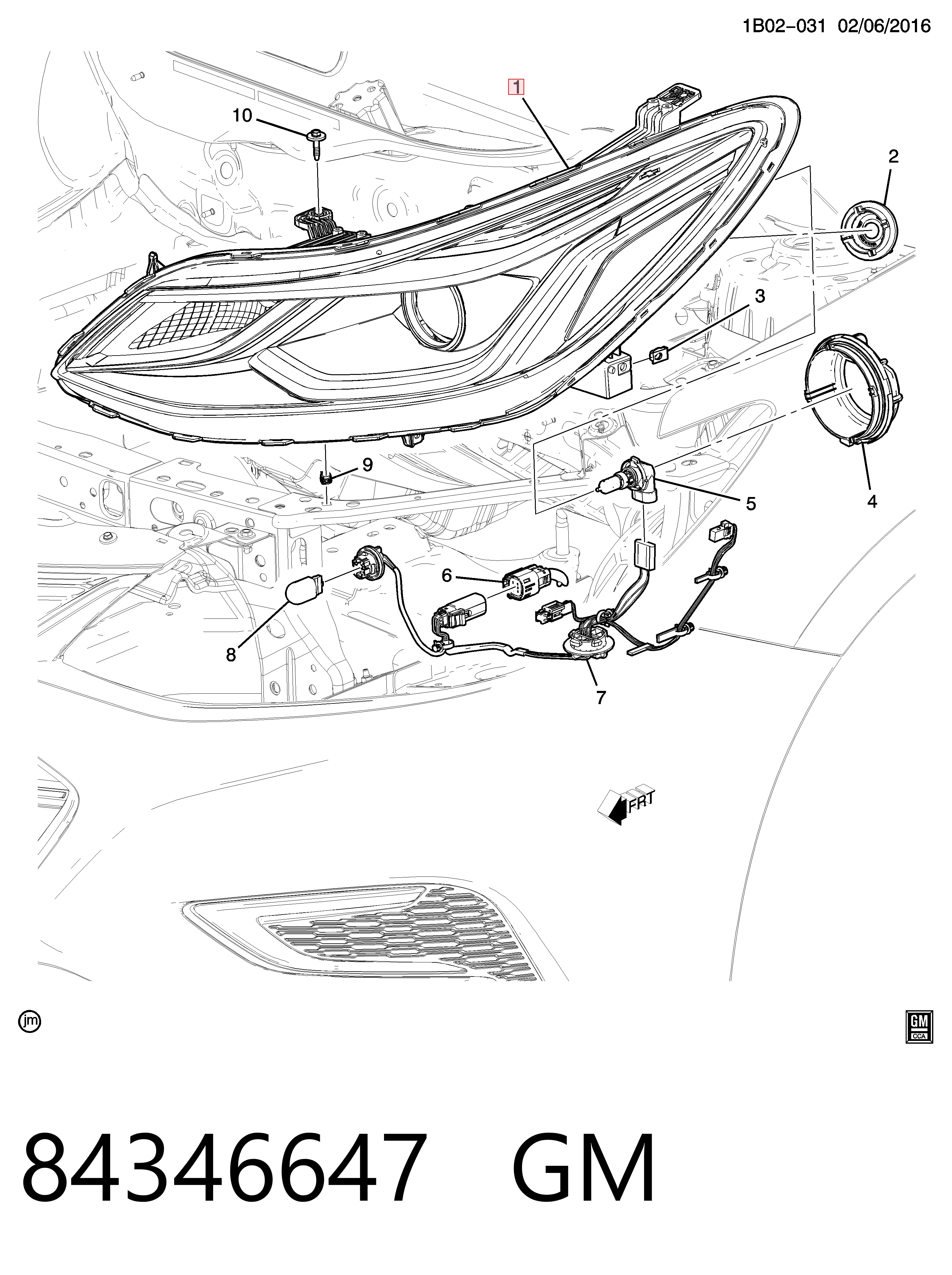 Купити 84106694 Opel Основна фара в зборі ліва