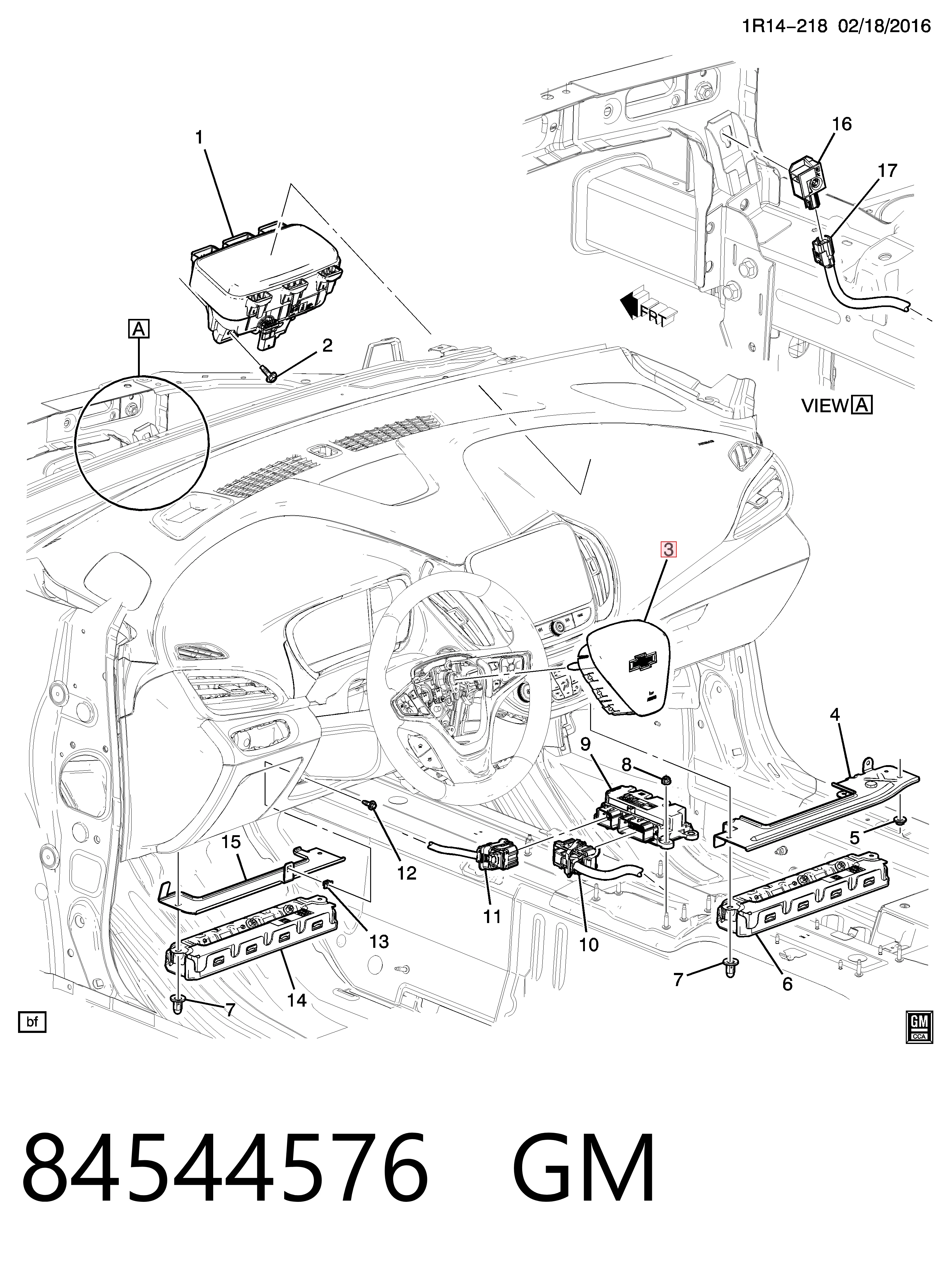 Подушка Айрбег водія Opel 84544576 ціна, від 63.35 USD