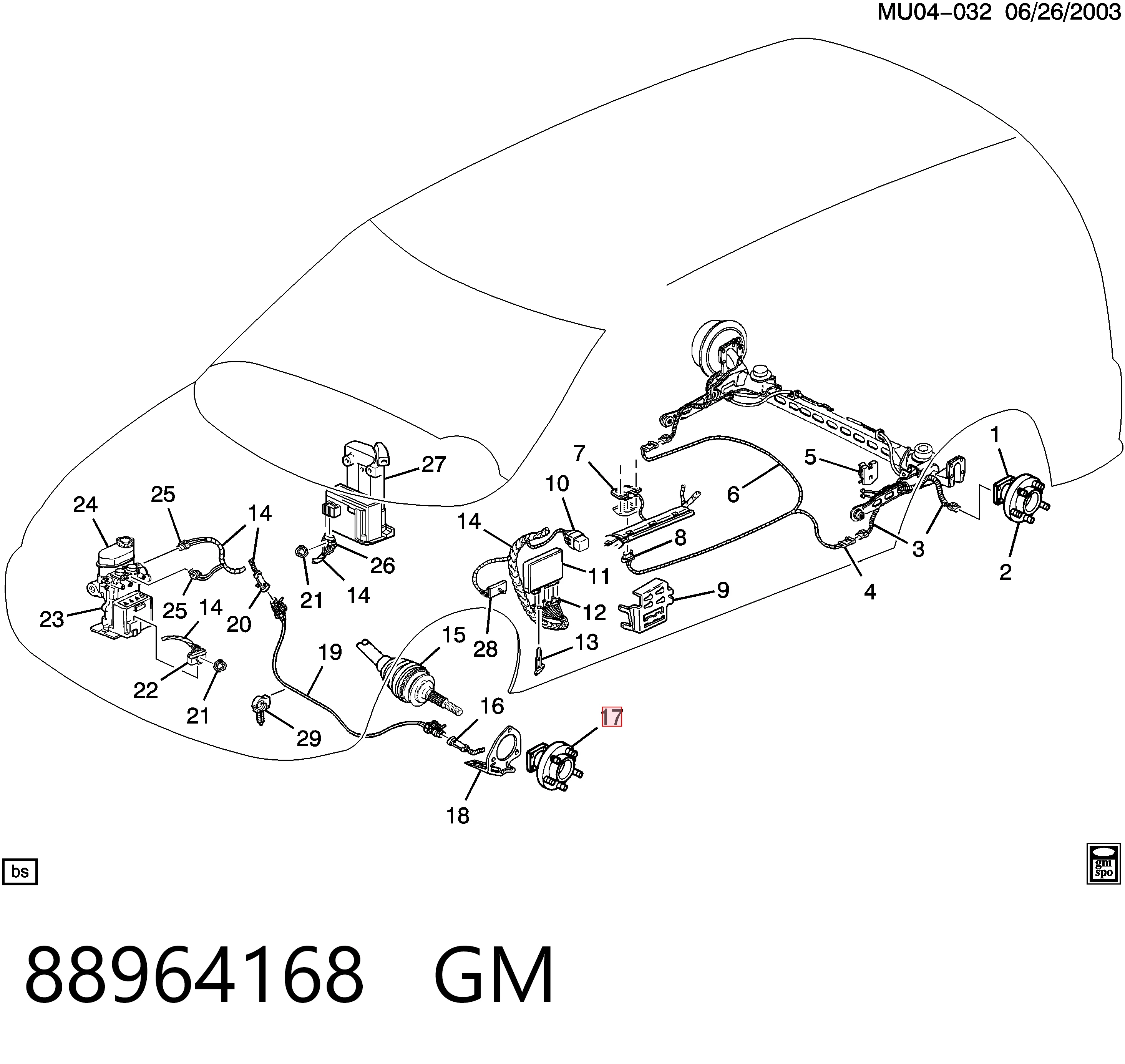 Маточина колеса передня Opel 84641365 ціна, від 48.95 USD